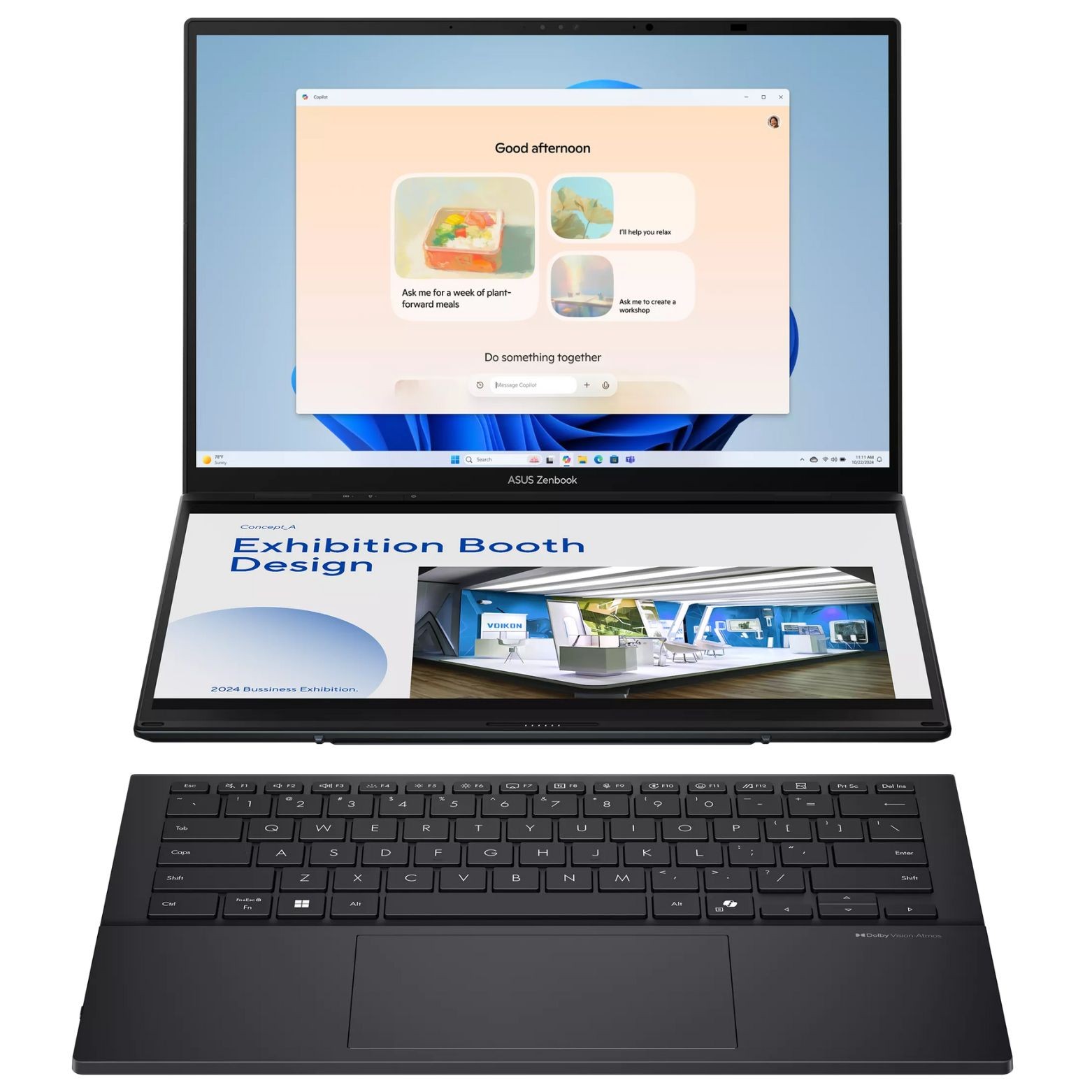 ASUS Zenbook DUO 14" OLED Touch Intel Ultra 9 185H 16GB 1TB SSD W11H Laptop BK