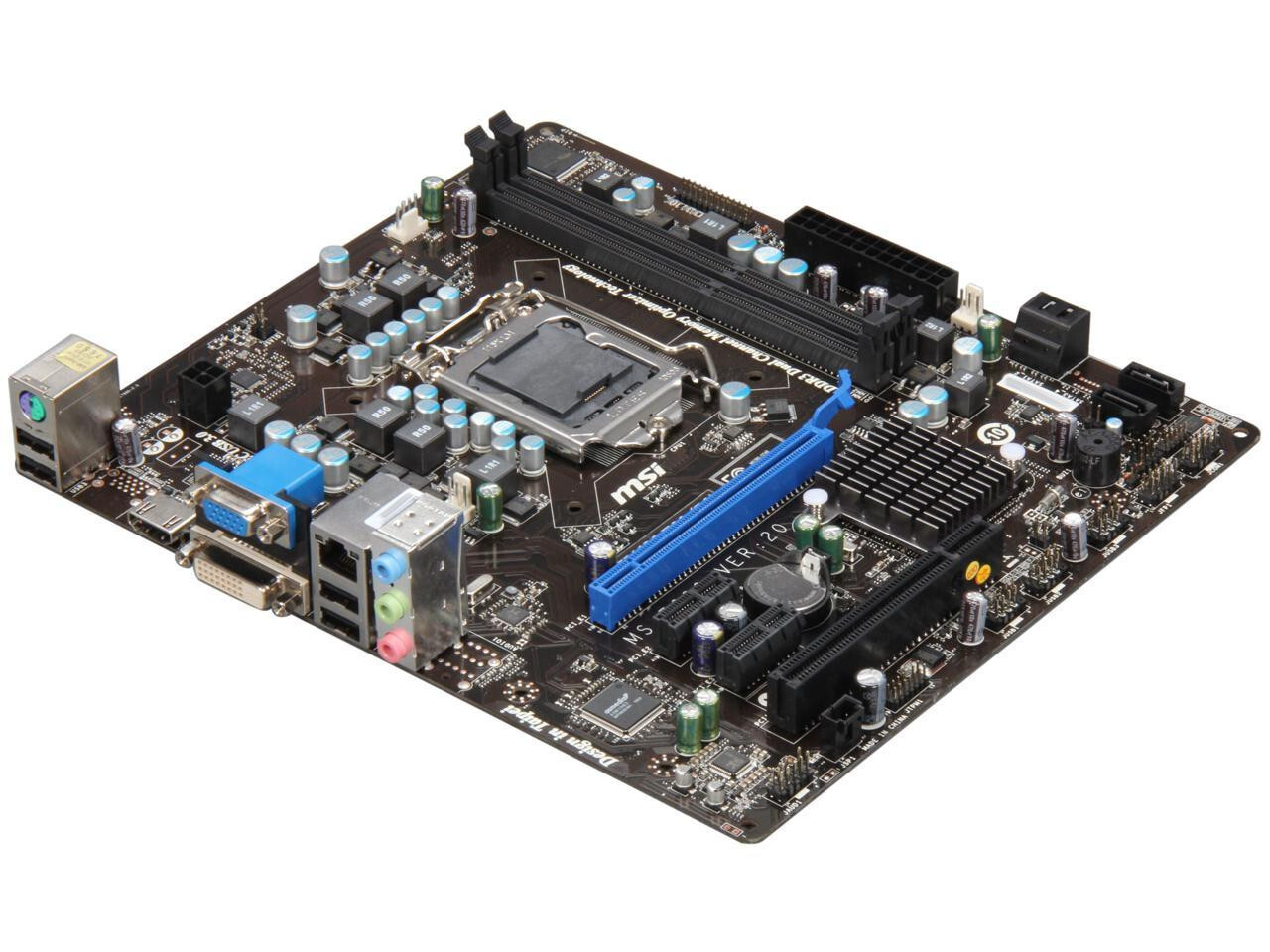 MSI H61M-E23 (B3) MS-7680 v. 2.0 LGA 1155 Intel H61 mATX Motherboard