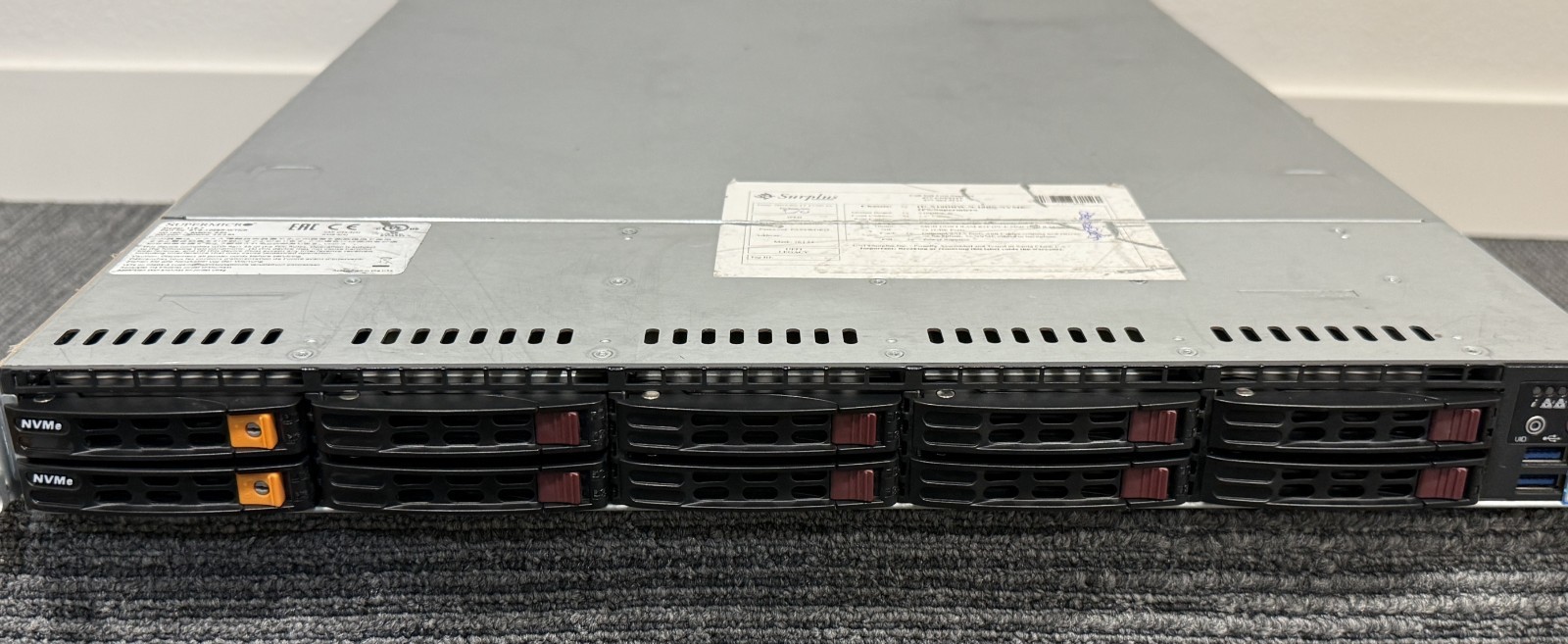 Supermicro SYS-1028R-WTNR NVMe |   2x E5-2680v4 | 64GB DDR4 |2x512GB SSD 2PSU