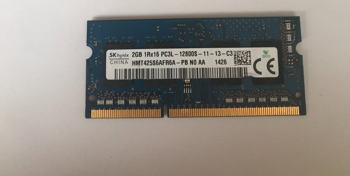 SK Hynix 2GB Memory Ram 1RX16 PC3L 12800S-11-12-C3 HMT425S6AFR6A-PB