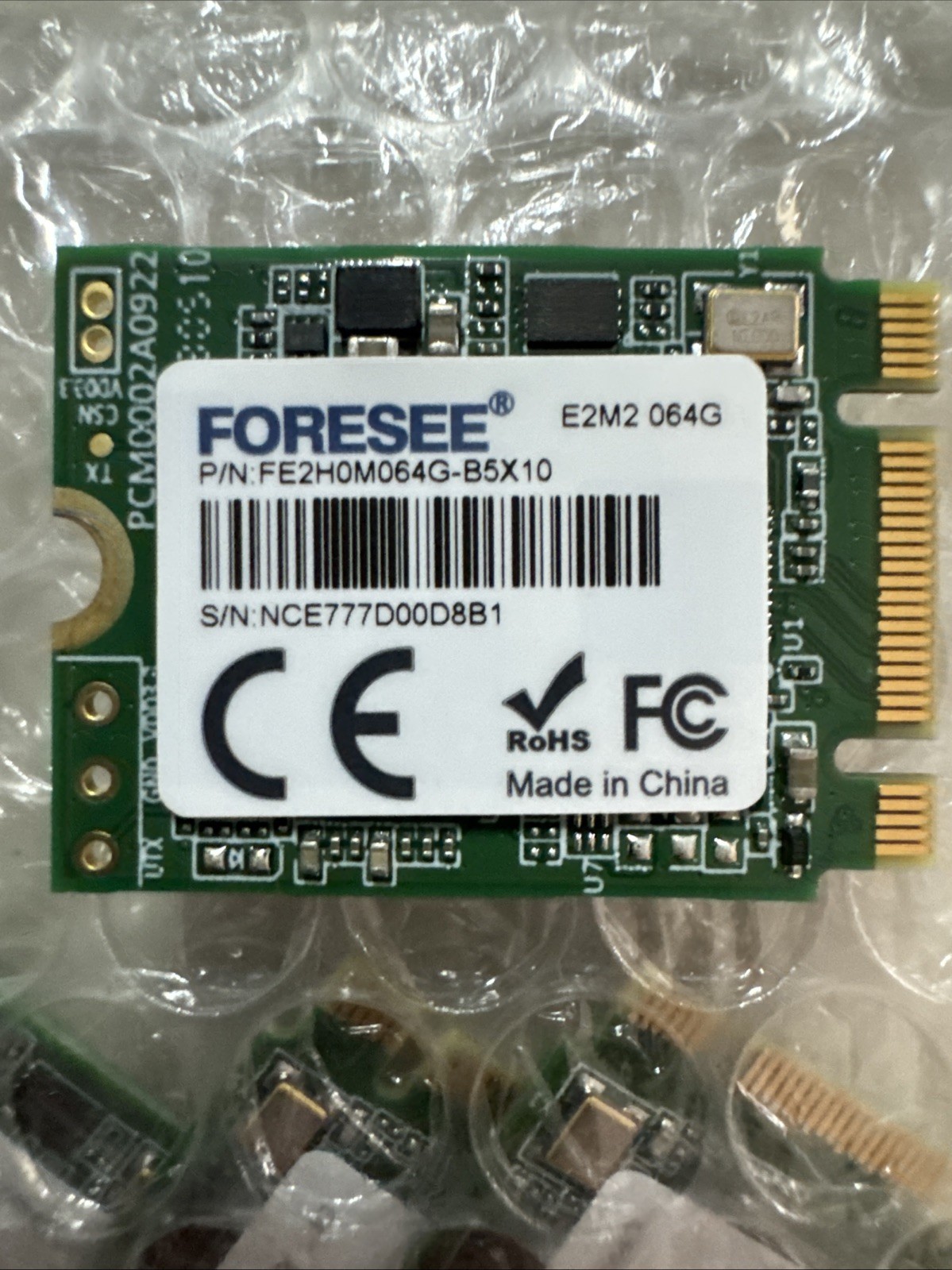 FORESEE E2M2 64GB M.2 PCIe Gen 2 SSD FE2H0M064G-B5X10
