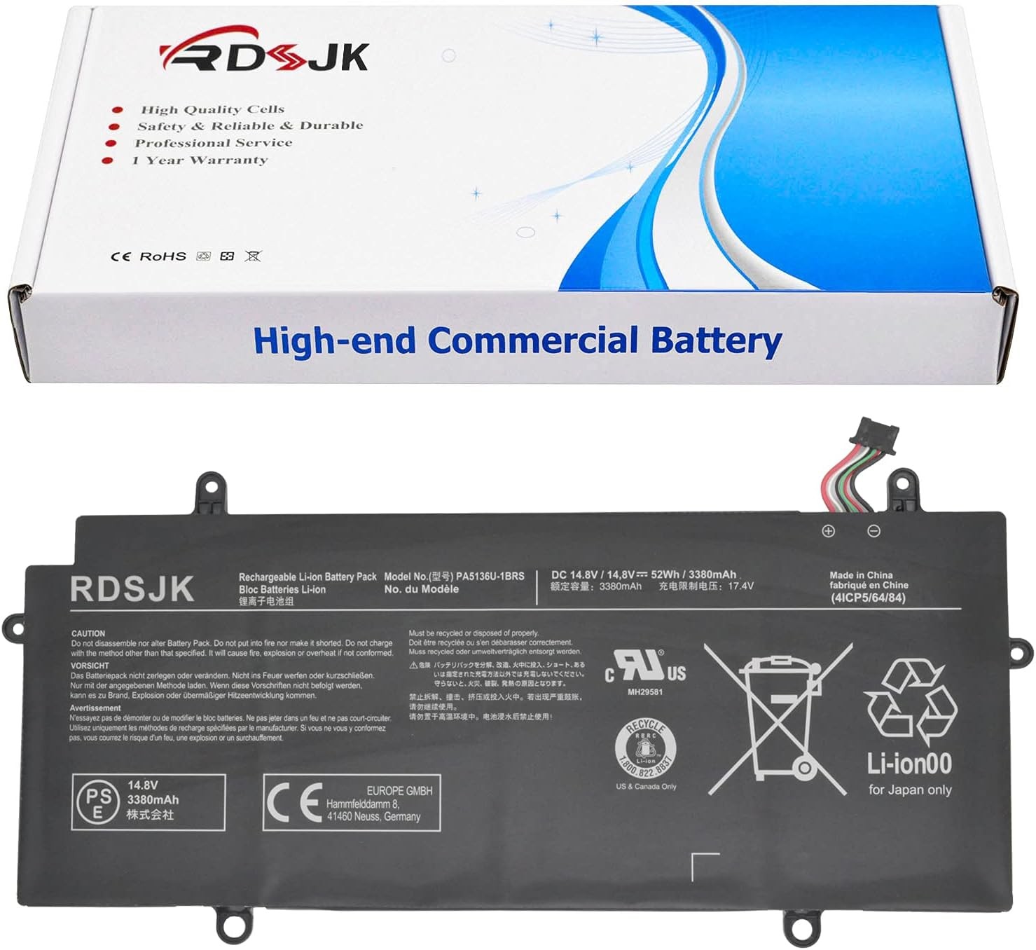 PA5136U 1BRS PA5136U Laptop Battery for Toshiba Portege Z30 Z30 A Z30 A 12U Z30