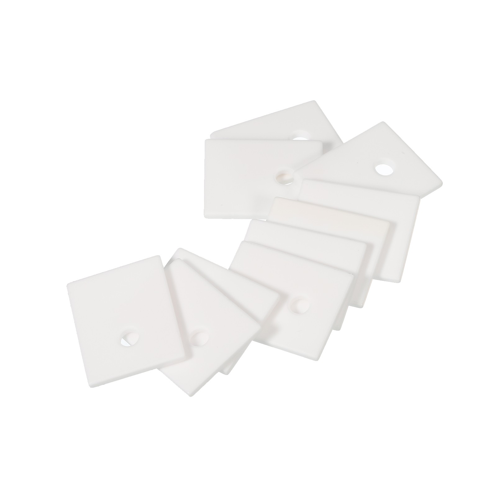 Alumina Ceramic Sheet Cooling Pad Insulating 30pcs 3.5mm Hole 25x20x2mm