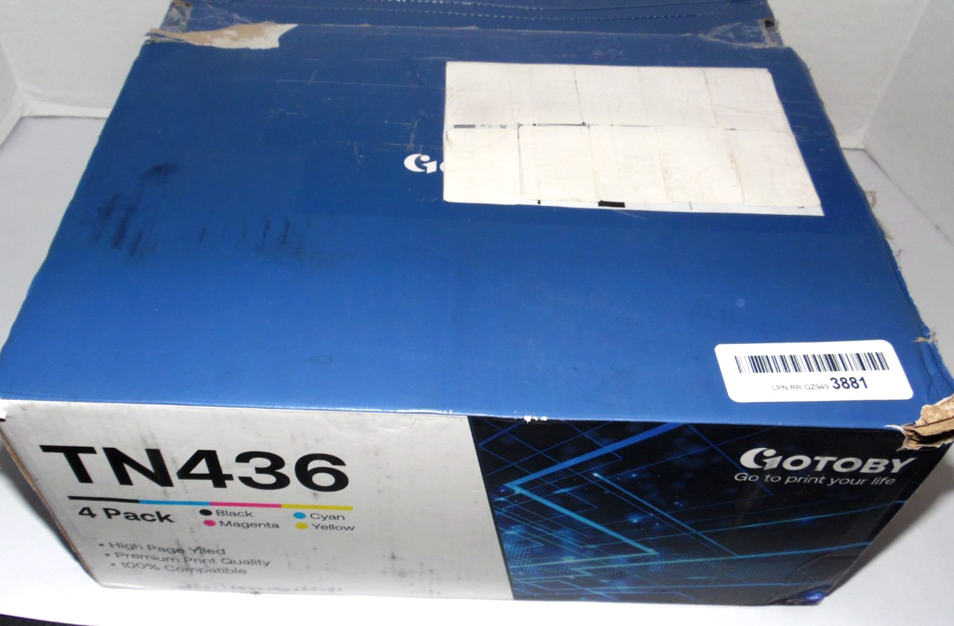 Gotoby Toner TN-436 For Brother Toner Cartridge - Black Magenta Cyan Yellow