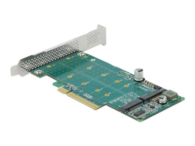 Delock PCI Express x8 Card to 2 x Internal NVMe M.2 Key M Bifurcation 89045