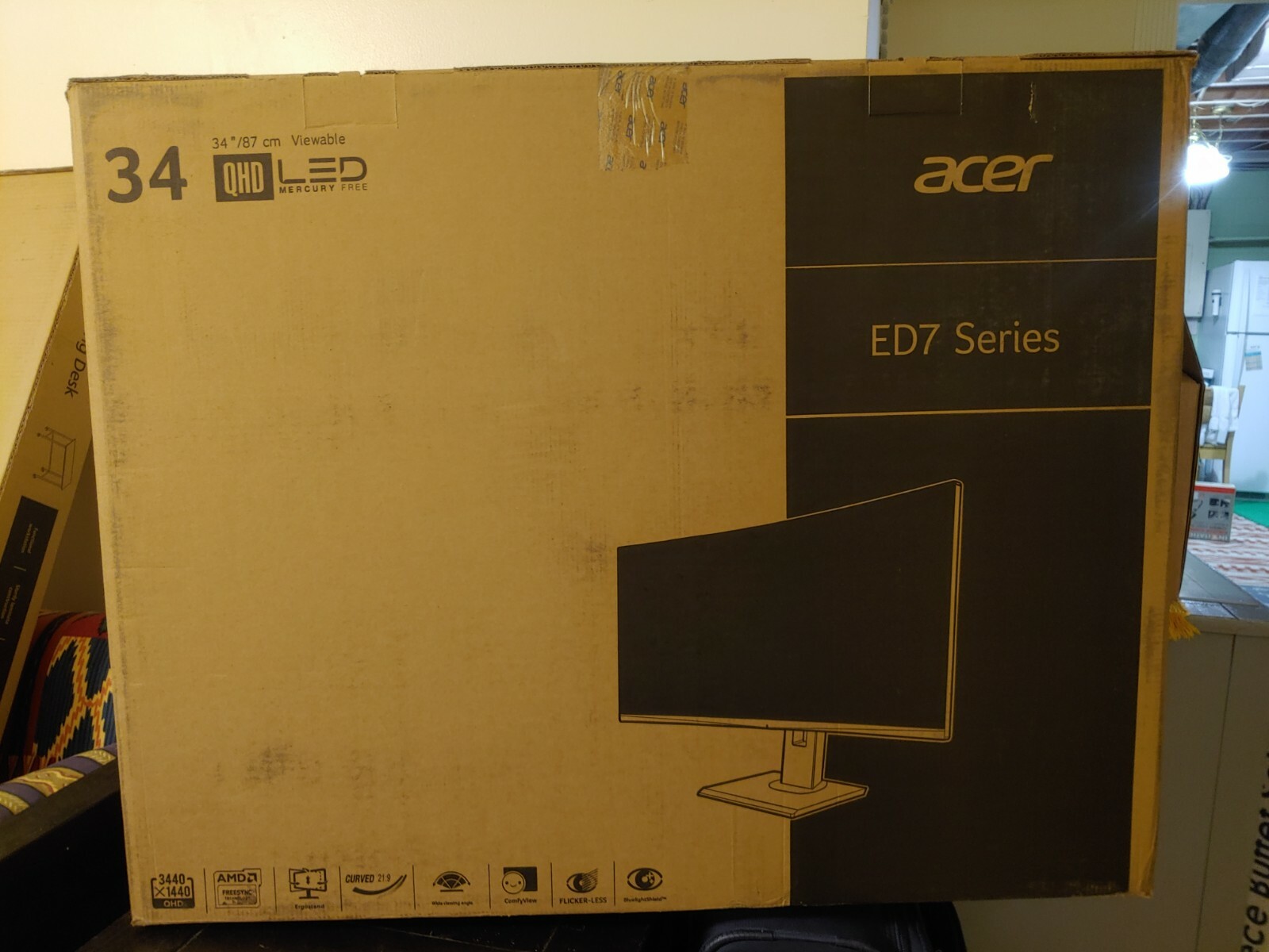 Acer ED347CKR 34" Curved Gaming Monitor - Black 100Hz