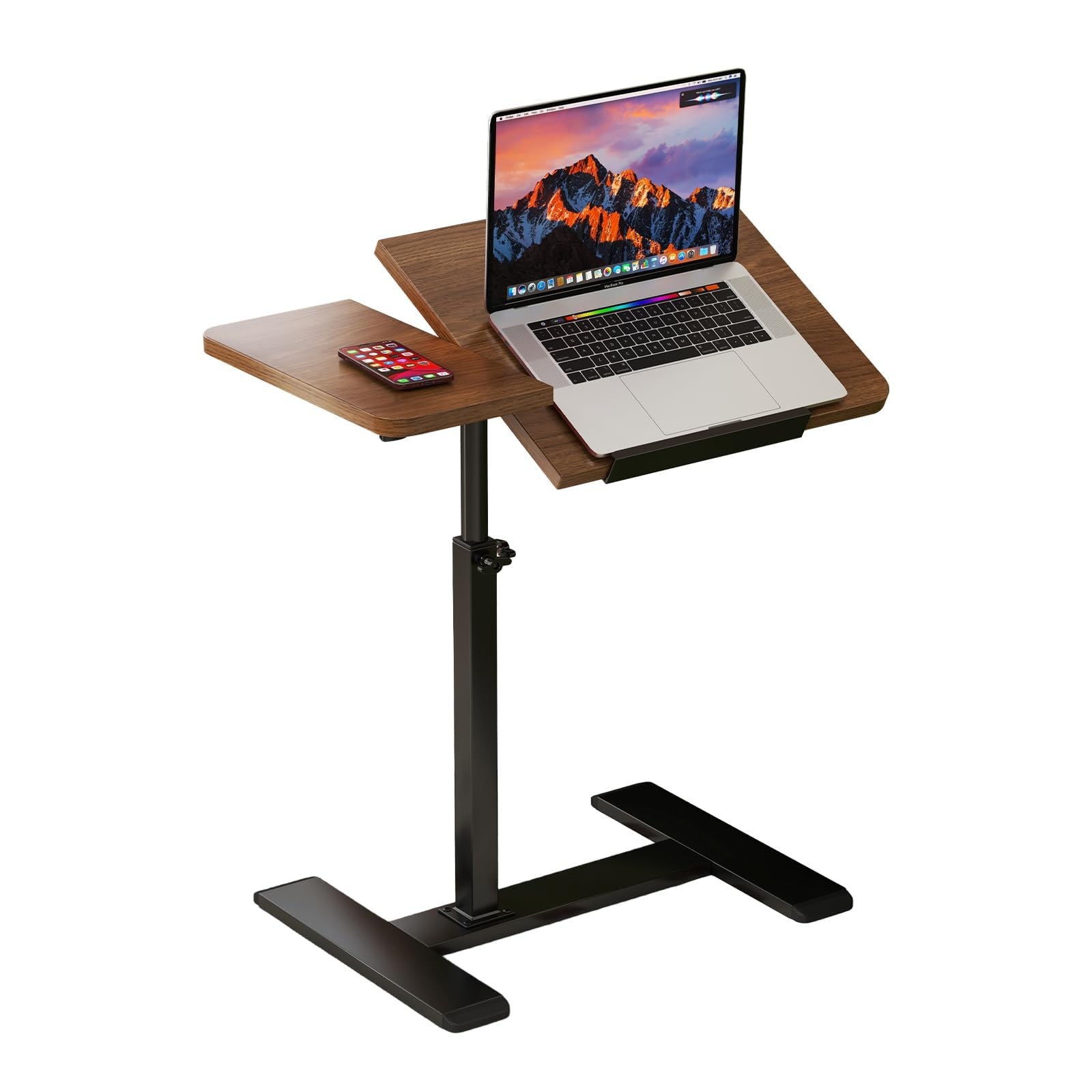 Angle Height Adjustable Rolling Laptop Desk Notebook Table Stand NO Casters