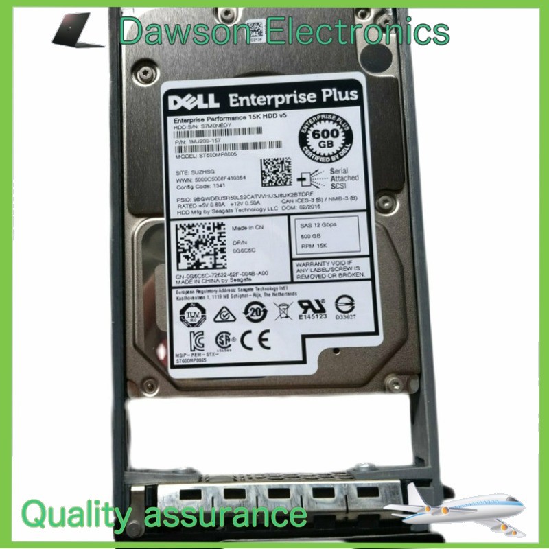 UsedDell EQ G6C6C 600GB 15K SAS 2.5" 12Gbps Hard Drive ST600MP0005 0G6C6C W/