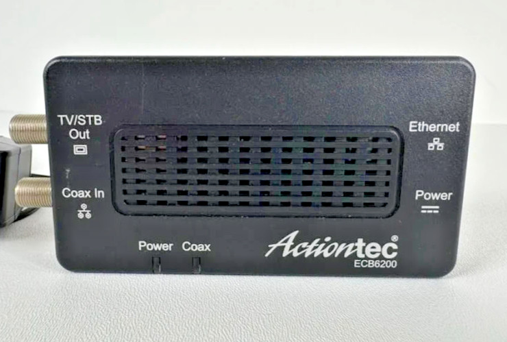 ActionTec Model ECB6200 (MoCa 2.0) Ethernet and Coax Adapter