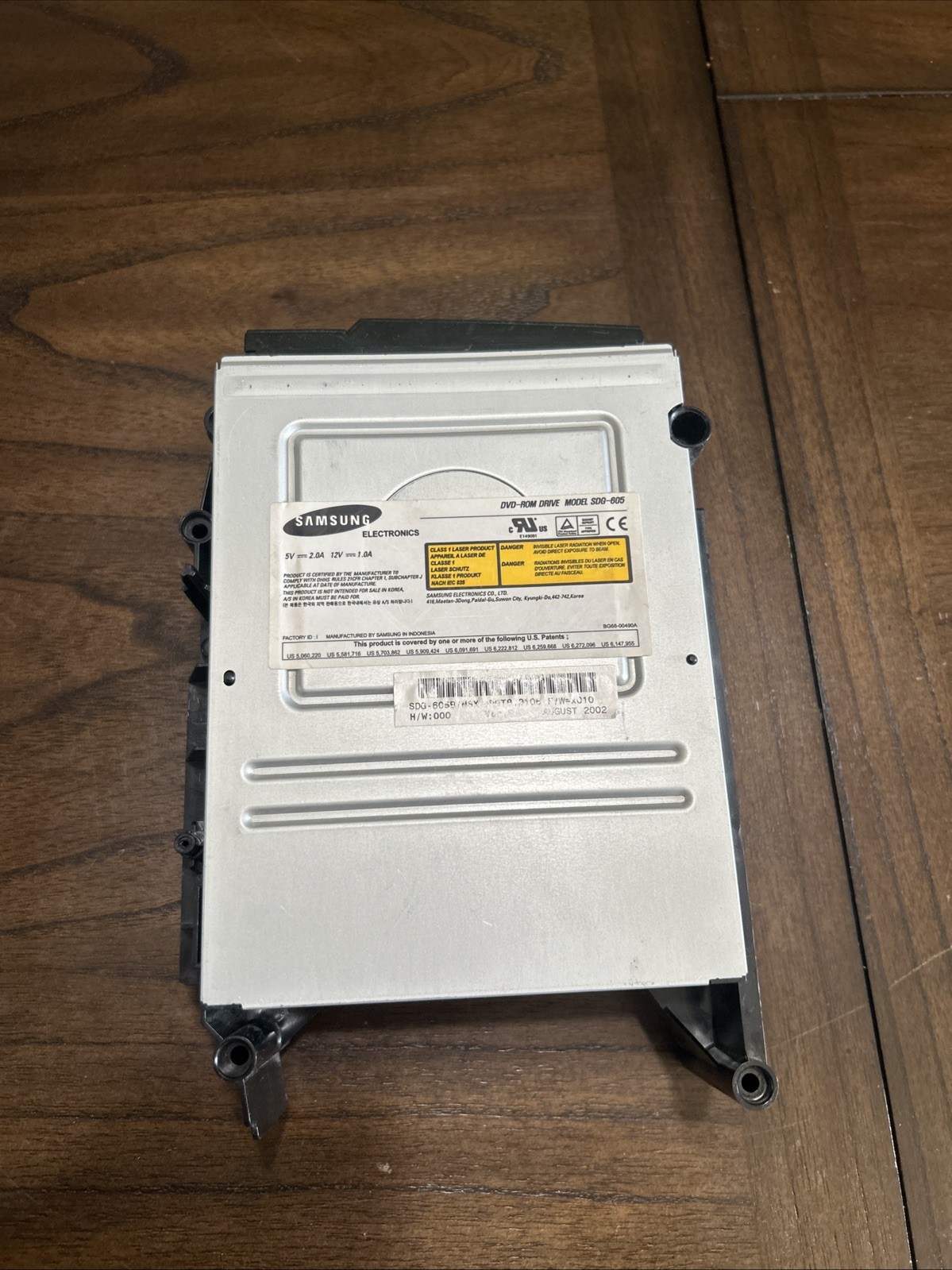 OEM Original Xbox Samsung DVD-ROM Drive SDG-605B Ver. B Replacement - Untested