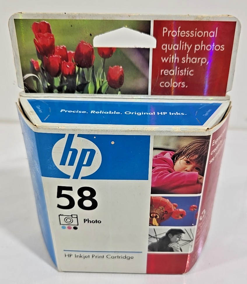 HP 58 Photo Ink Cartridge C6658AN Genuine New Sealed Exp 02/2009