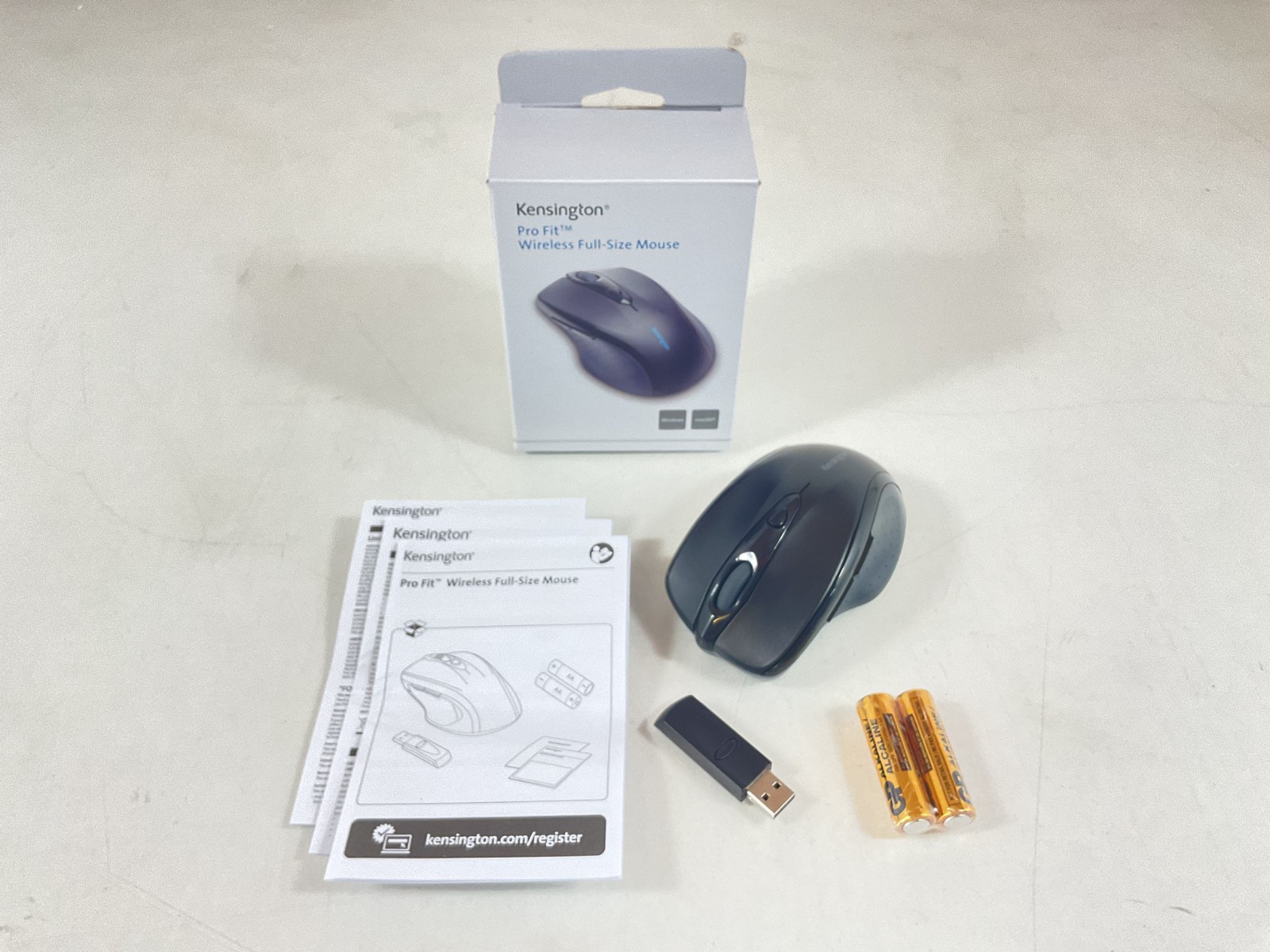 Kensington Pro Fit Full-Size Wireless Mouse Black - K72370US