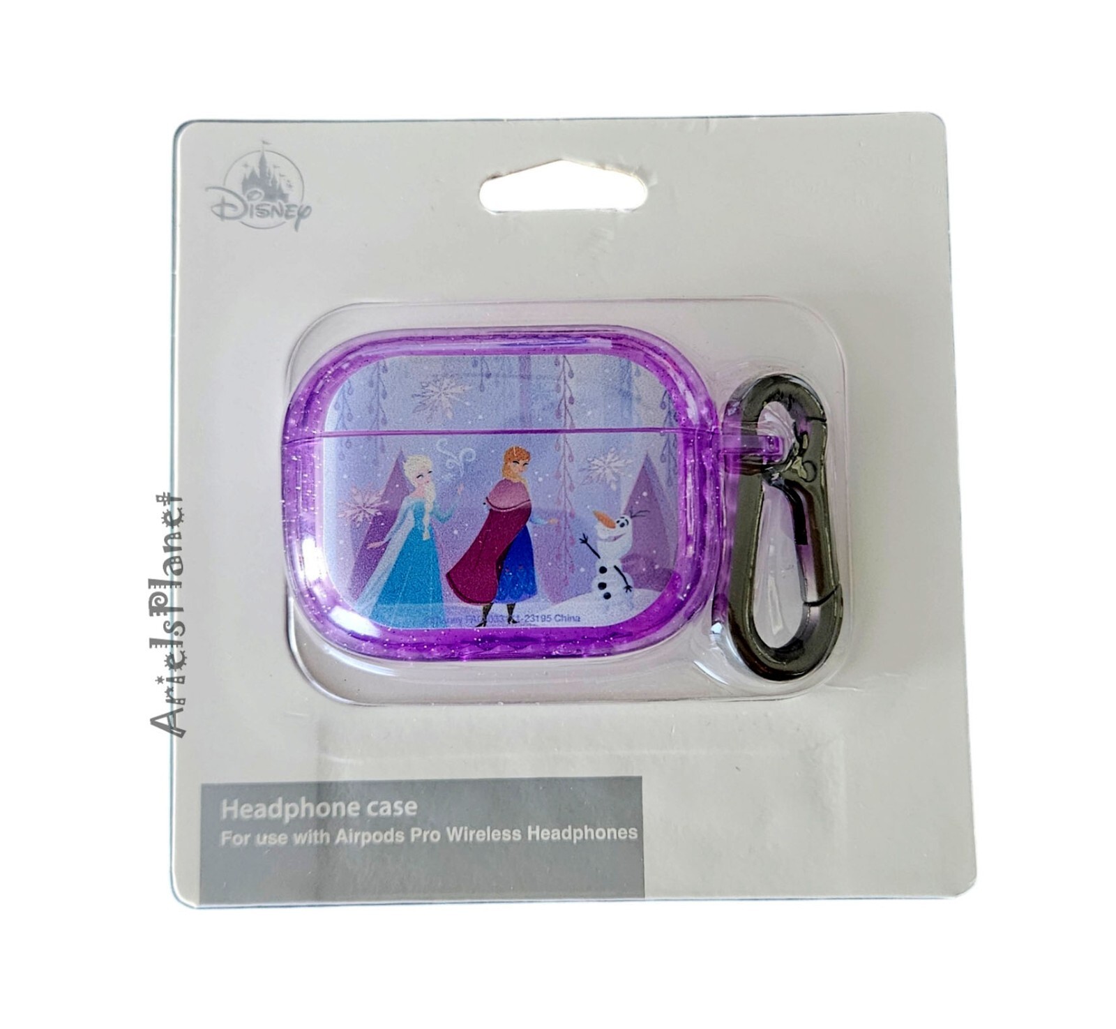 Disney Parks Frozen Anna & Elsa Purple Airpods Pro Headphones Case
