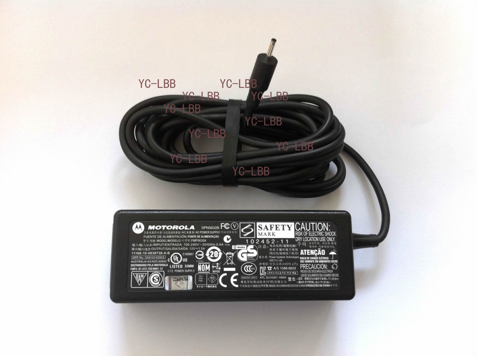 New Original OEM Motorola 12V 1.5A 18W AC Adapter for Motorola XOOM MZ604 Tablet