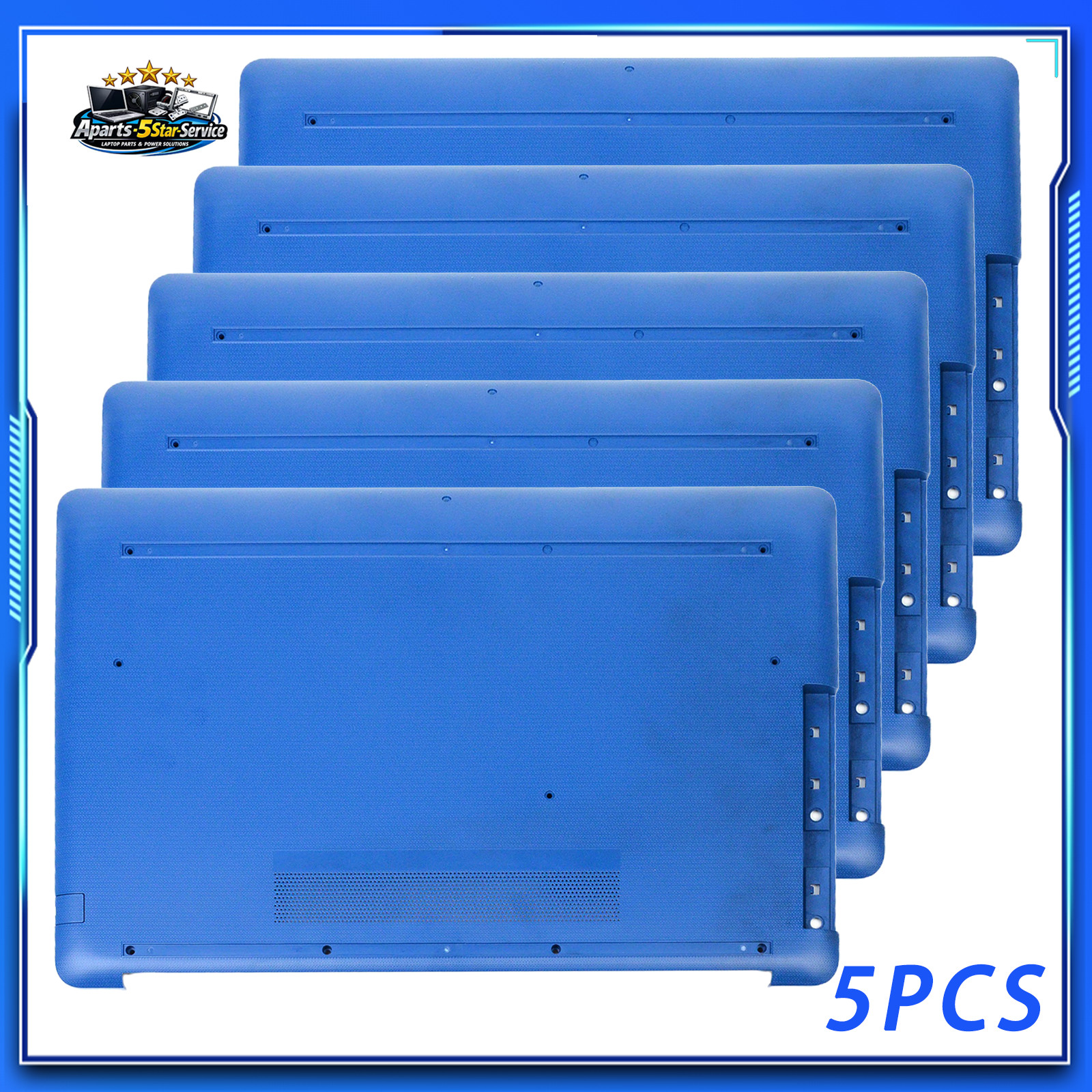 5PCS New Blue Laptop Bottom Case Base Cover for HP 17-BY 17T-BY 17-CA 17Z-CA