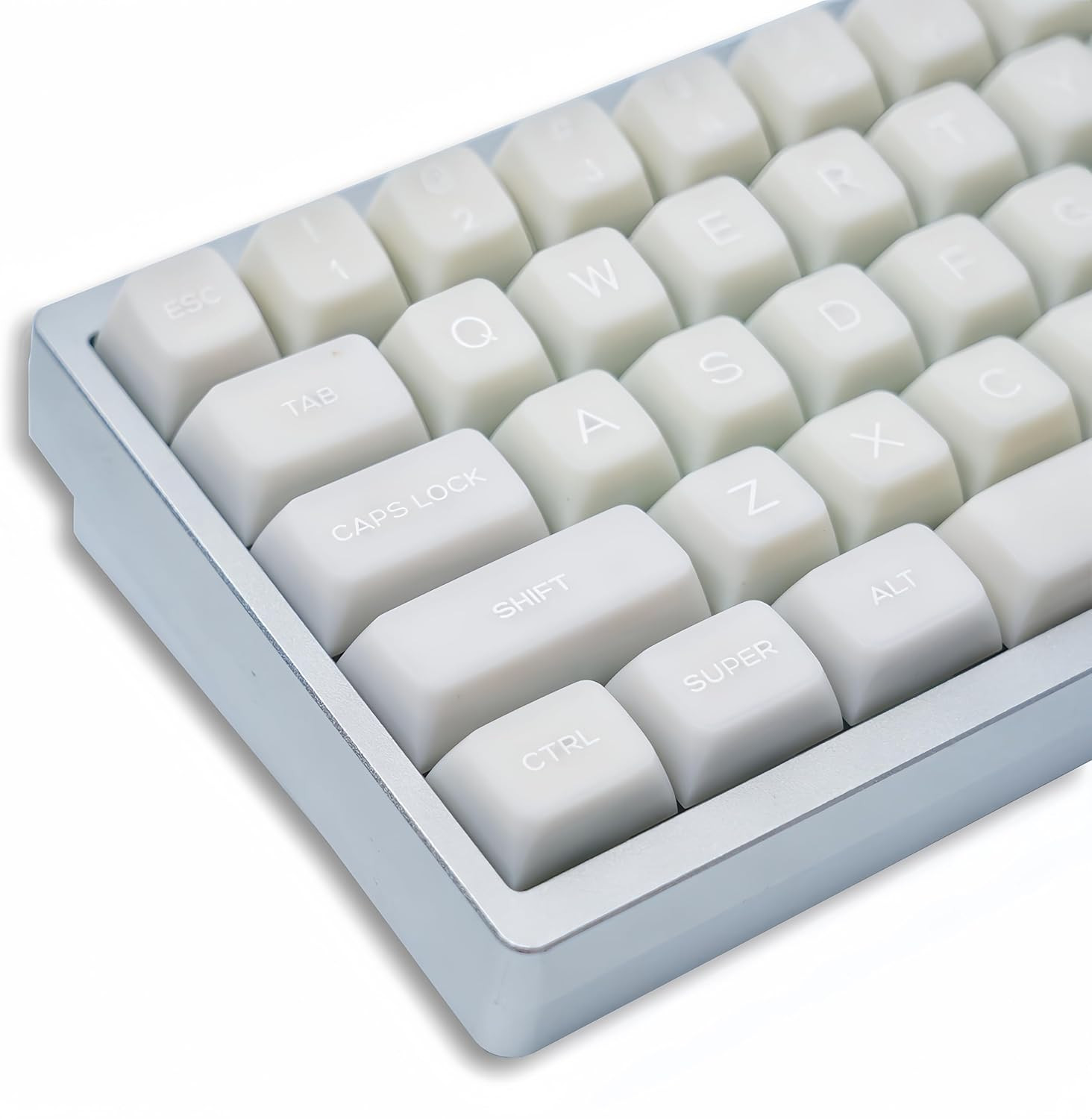 White Jade 140 Key PBT Keycap Set SA Profile Shine Through for Mechanical Keyboa