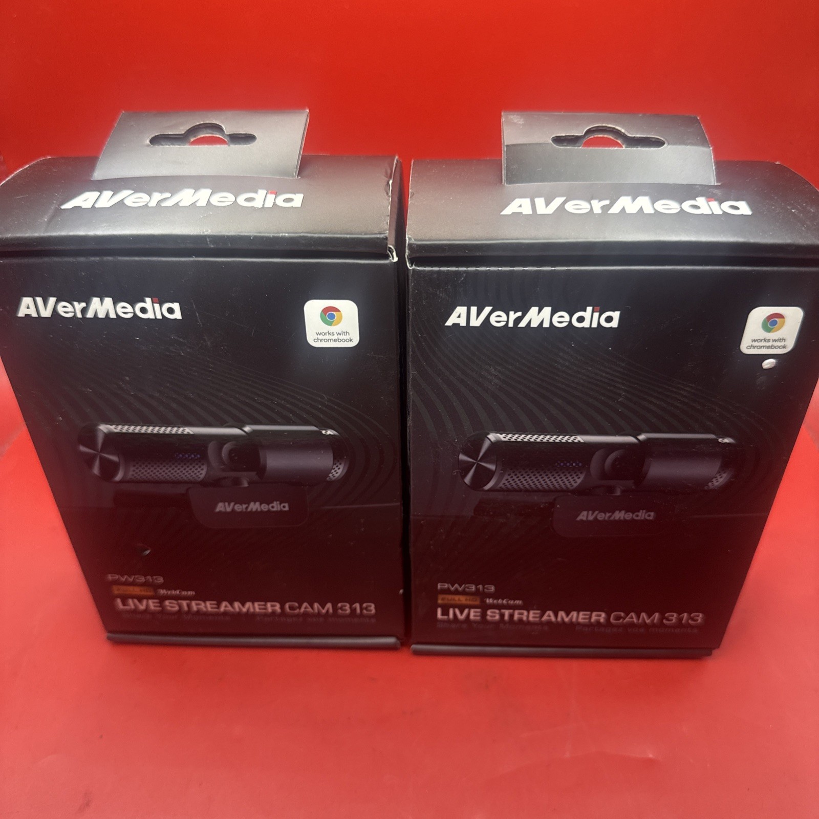 Lot Of 2 NEW AVerMedia PW313 Live Streamer Camera Full HD 1080p