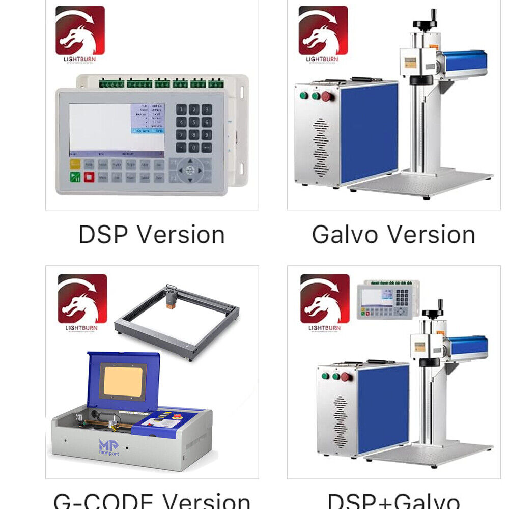 LightBurn Software Galvo DSP Gcode License for Monport Co2 Fiber Laser Engraver