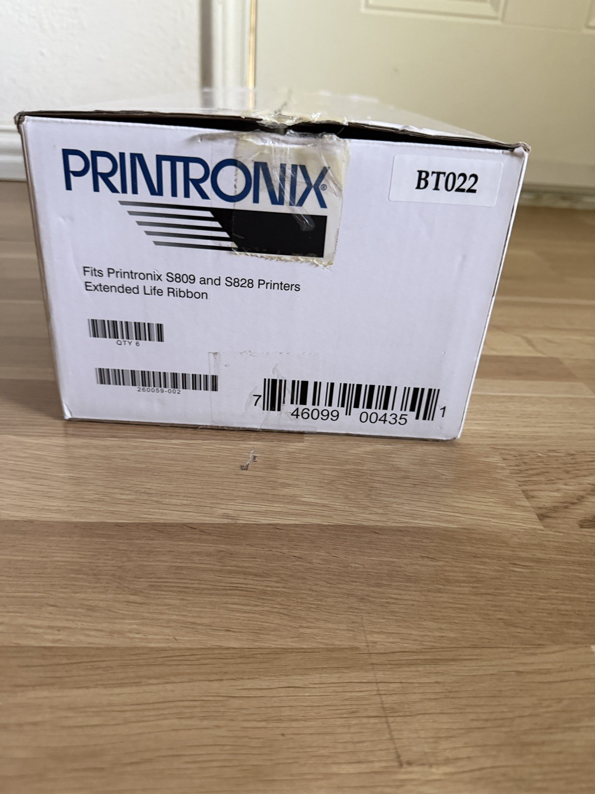 Printronix Extended Life Ribbon Set of 6   Fits s809 and s828 pronters