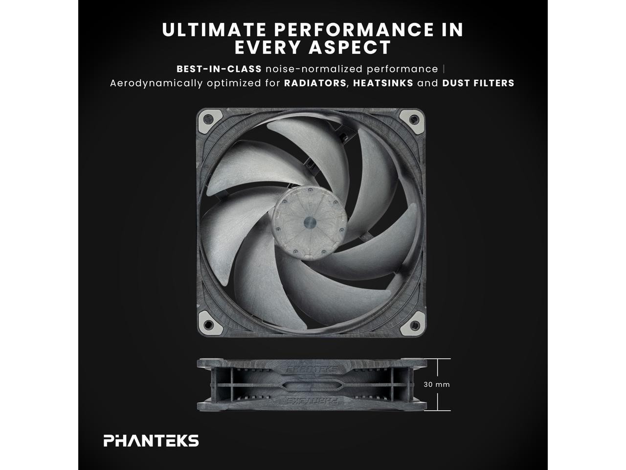 T30-140 Triple-Pack, 140mm Premium High-Performance PWM Fan, Industrial Phanteks