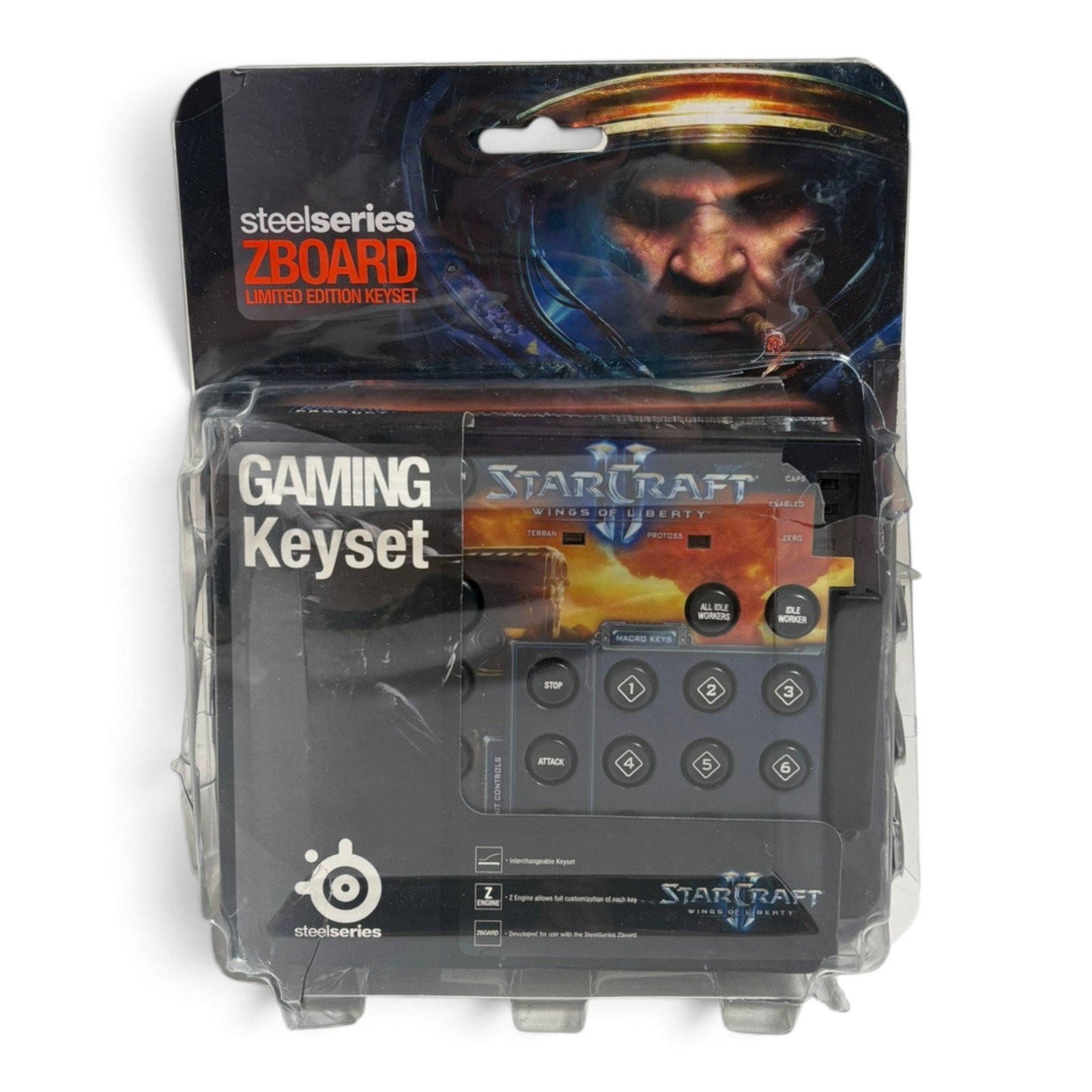 SteelSeries Zboard StarCraft II Gaming Keyboard Keyset Cover [DAMAGED BOX]