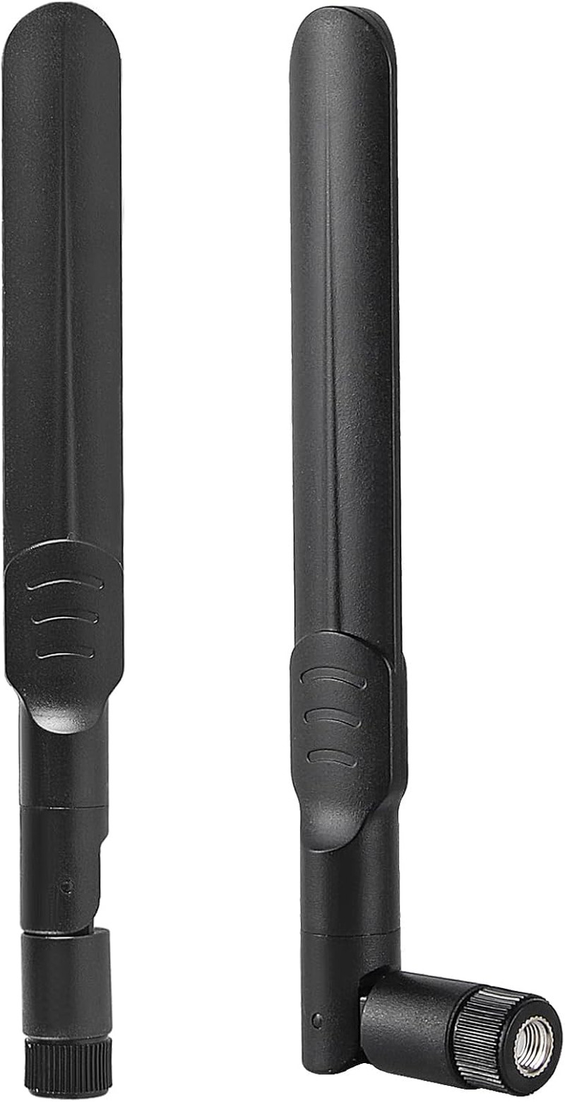 2Pcs Dual Band 8Dbi Wifi Antenna 2.4Ghz 5Ghz 5.8Ghz RP-SMA Male Bluetooth