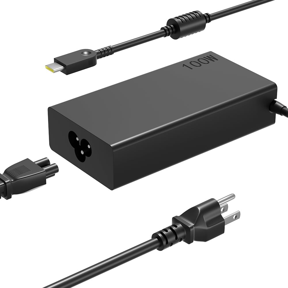 100W 95W USB-C Charger Compatible with Lenovo Legion Go S Yoga Pro/Slim 7 9 I...