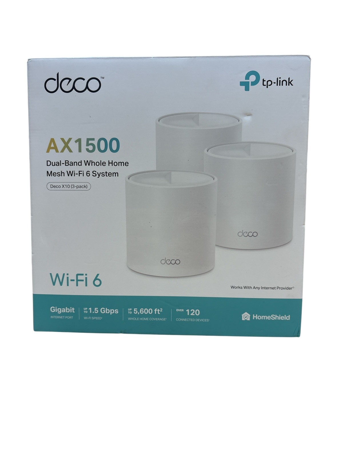 TP-Link Deco W4500 AX1500 Dual-Band Whole Home Mesh Wi-Fi 6 System 5600sqft
