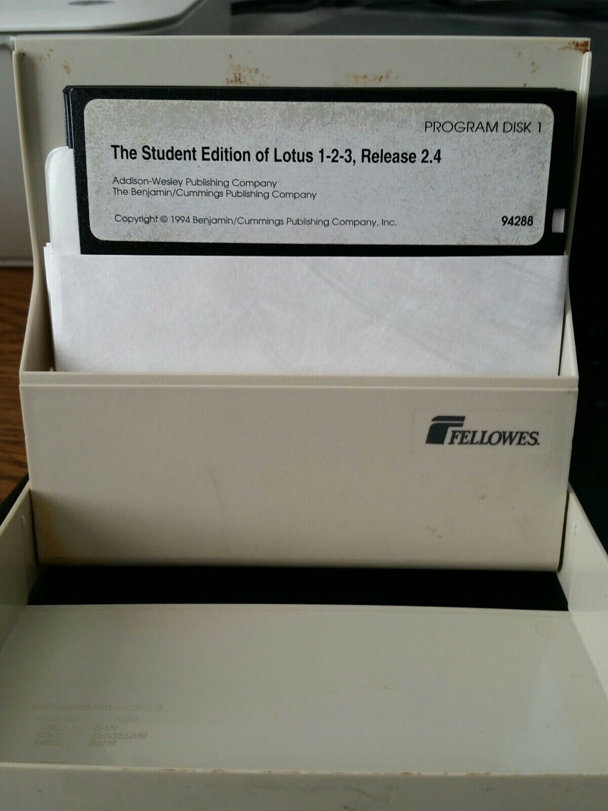 Lotus 1-2-3 Vintage Student Edition Release 2.4, 1994 - 6 Discs in Fellowes Box