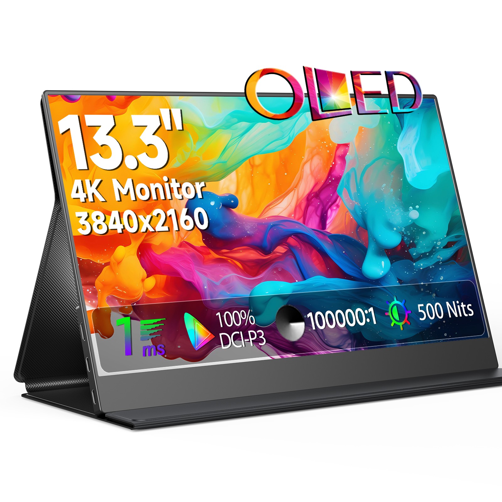 UPERFECT 13.3" 4K OLED Portable Monitor 3840 * 2160 Ultra HD Second Display OLED