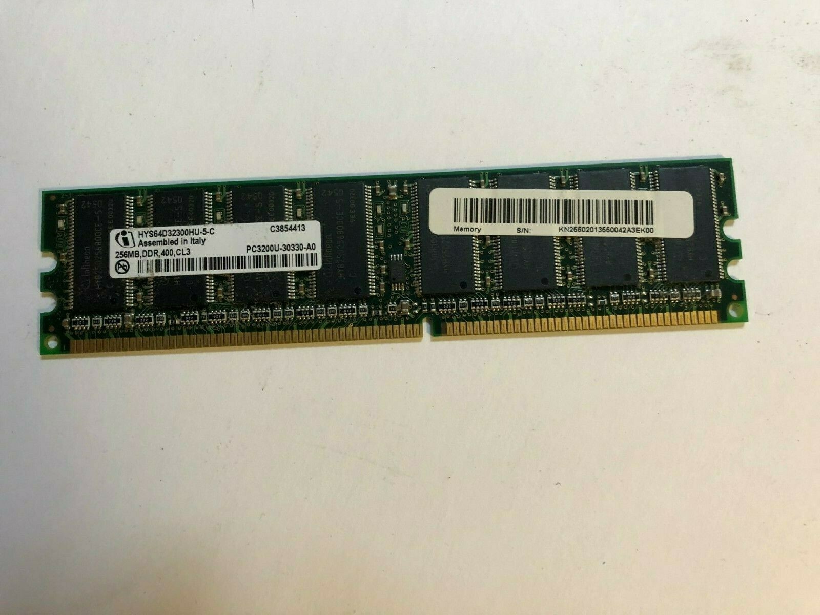 4 x 256MB PC3200U-30330-A0 DDR CL3