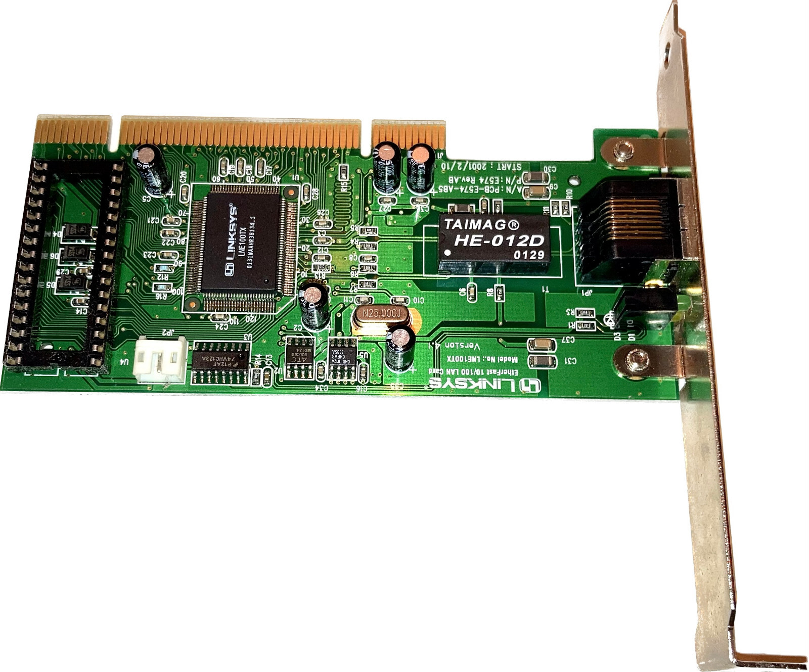 Linksys LNE100TX Ethernet 10/100 Lan Card - Vintage PCI Network Card/Adapter