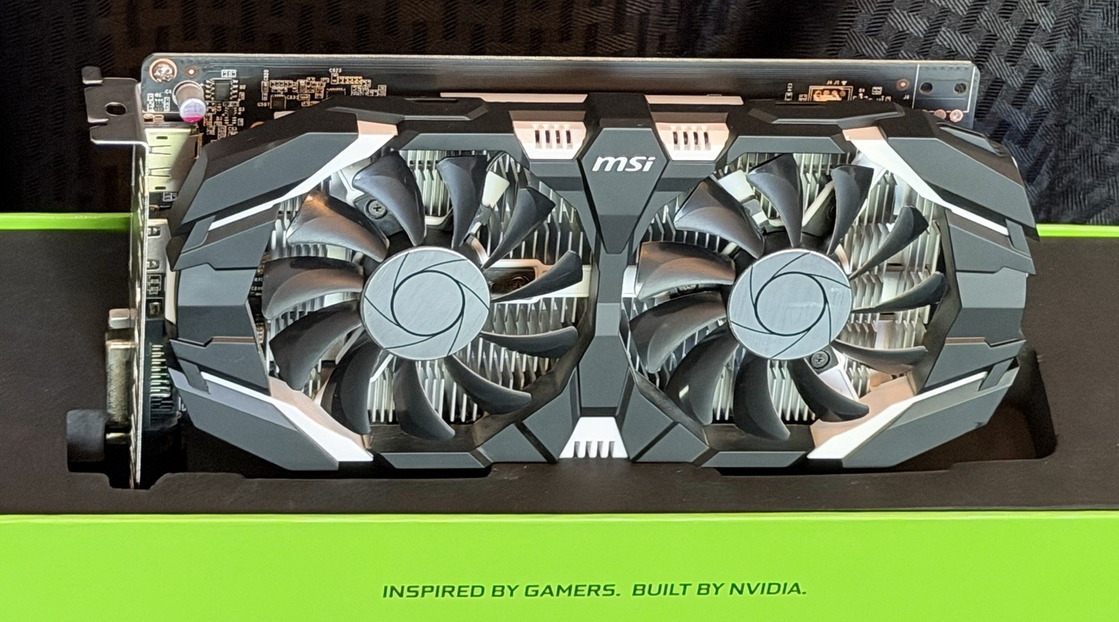 MSI NVIDIA GeForce GTX 1050 2GB OC Dual Fan Graphics Card (GTX 1050 2GT OC)