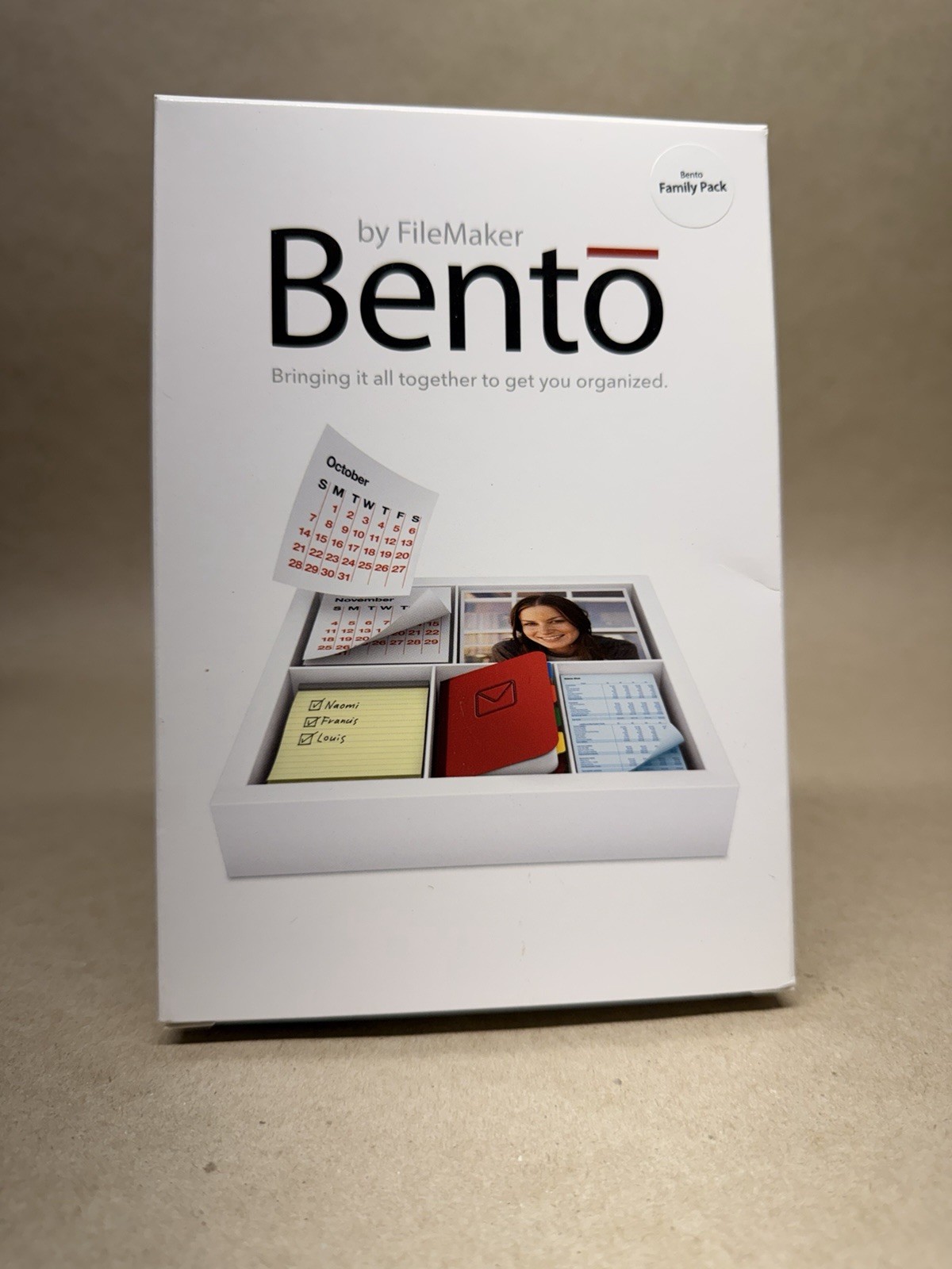 Bento by FileMaker Family Pack Mac Retail Box CD w Serial Keys - TP936LL/A