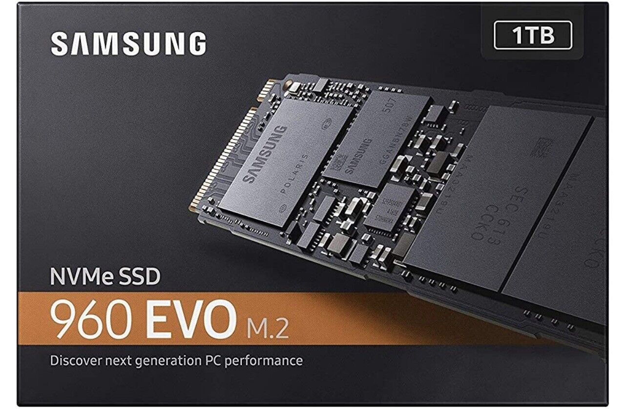 Samsung 960 EVO NVMe M.2 PCIe 1TB SSD Drive