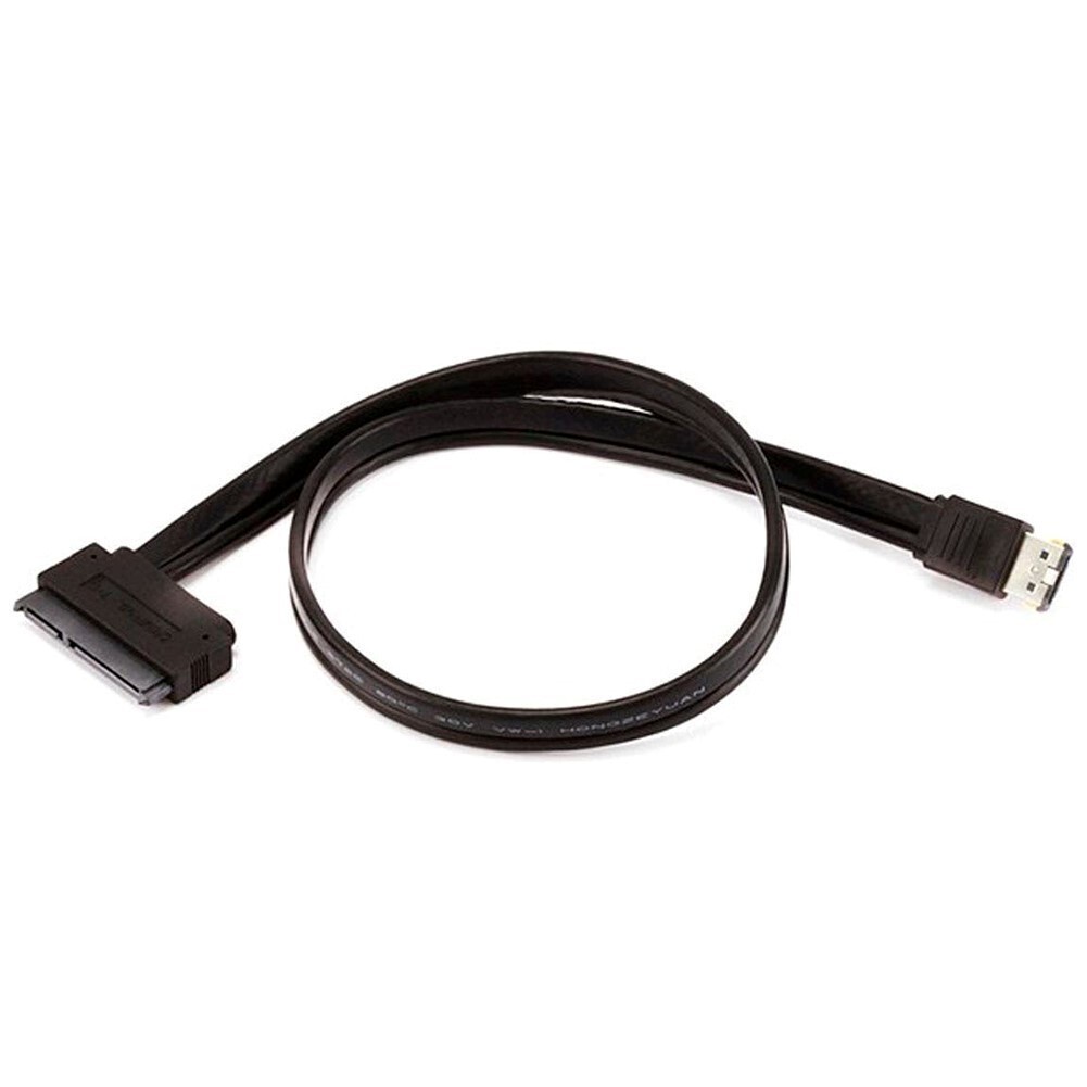 19" Power eSATA eSATAp to SATA 22-Pin HDD Hard Drive Data Cable External Black