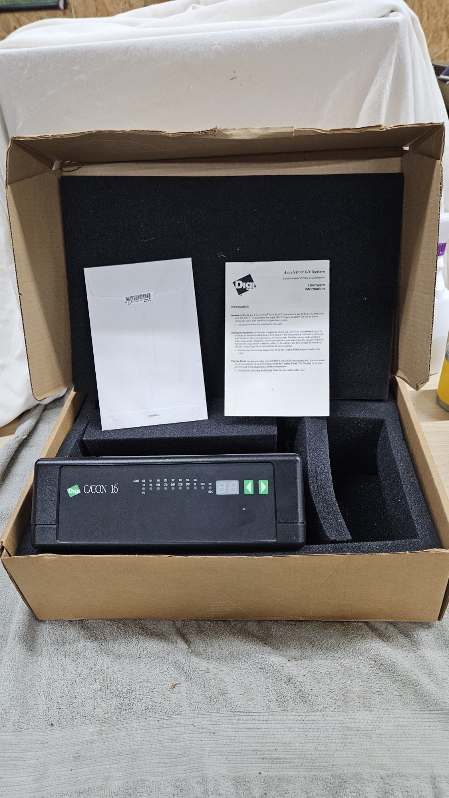 Digi Accele Port C/X System C/Con 16 DB25 Concentrator.  Open Box. No Power Cord