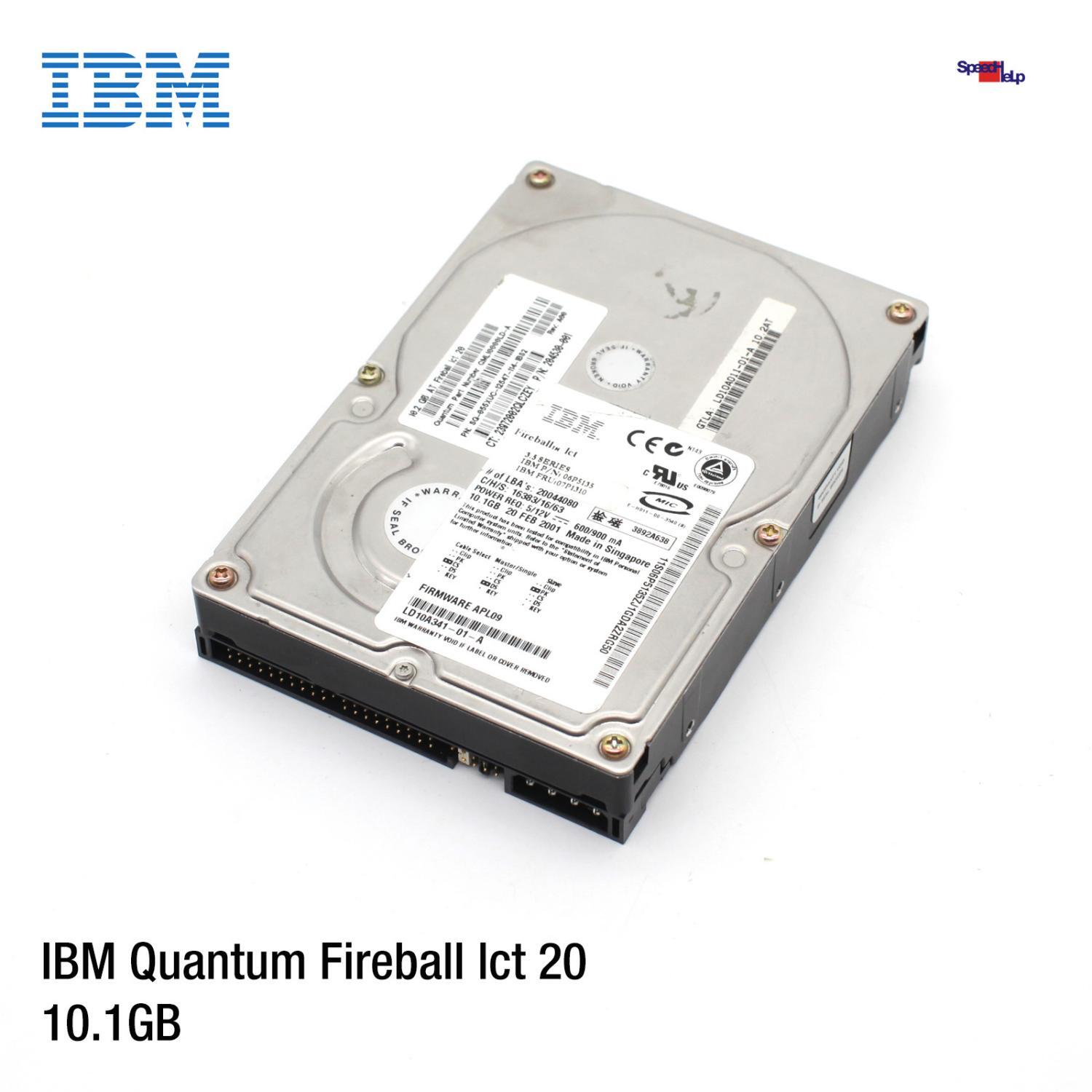 Ibm Fireball Lct 20 10.1gb 06p5135 Hard Disk Qml10000ld