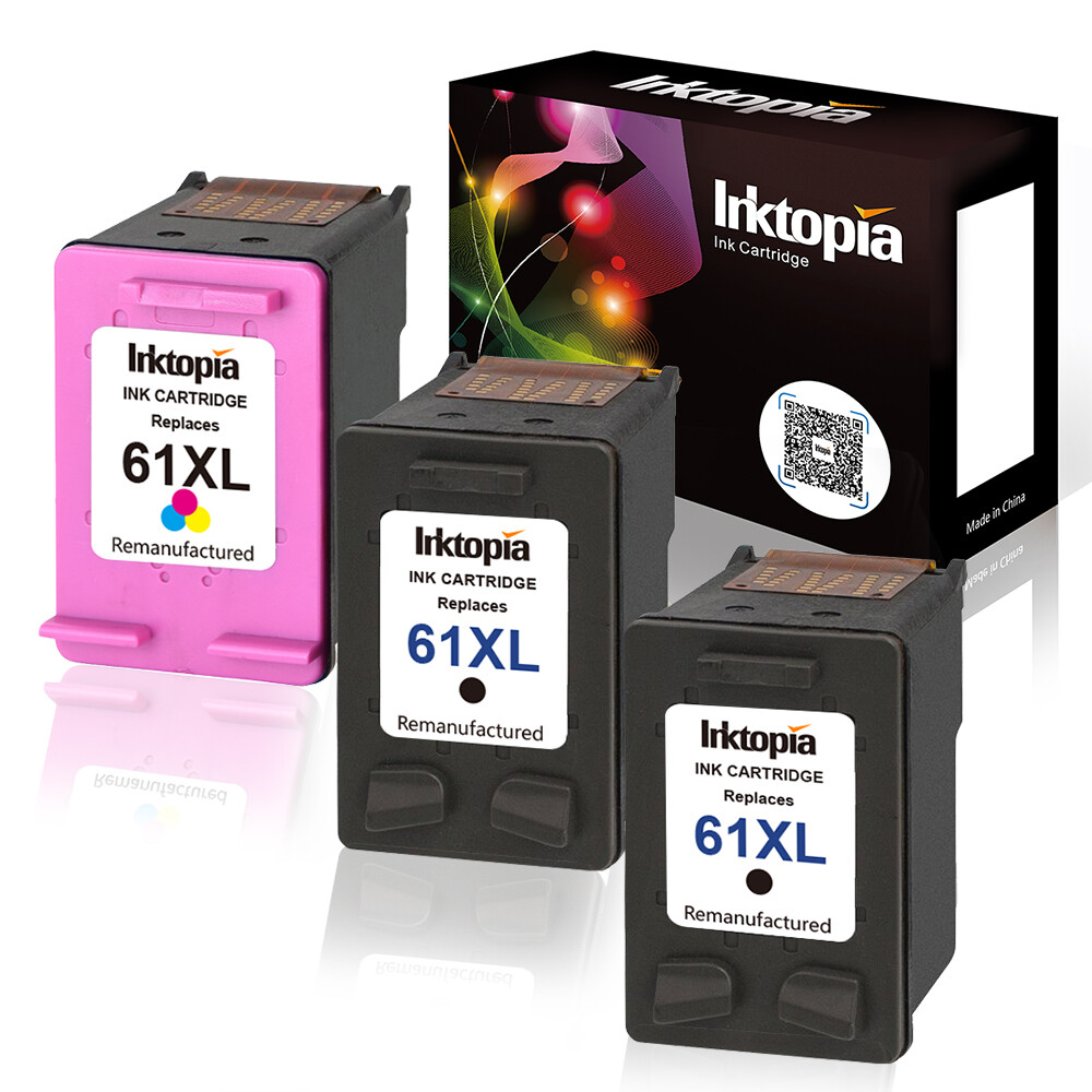 61XL Combo Pack Ink Cartridges for HP Deskjet 2540 2544 3512 3514 3516.