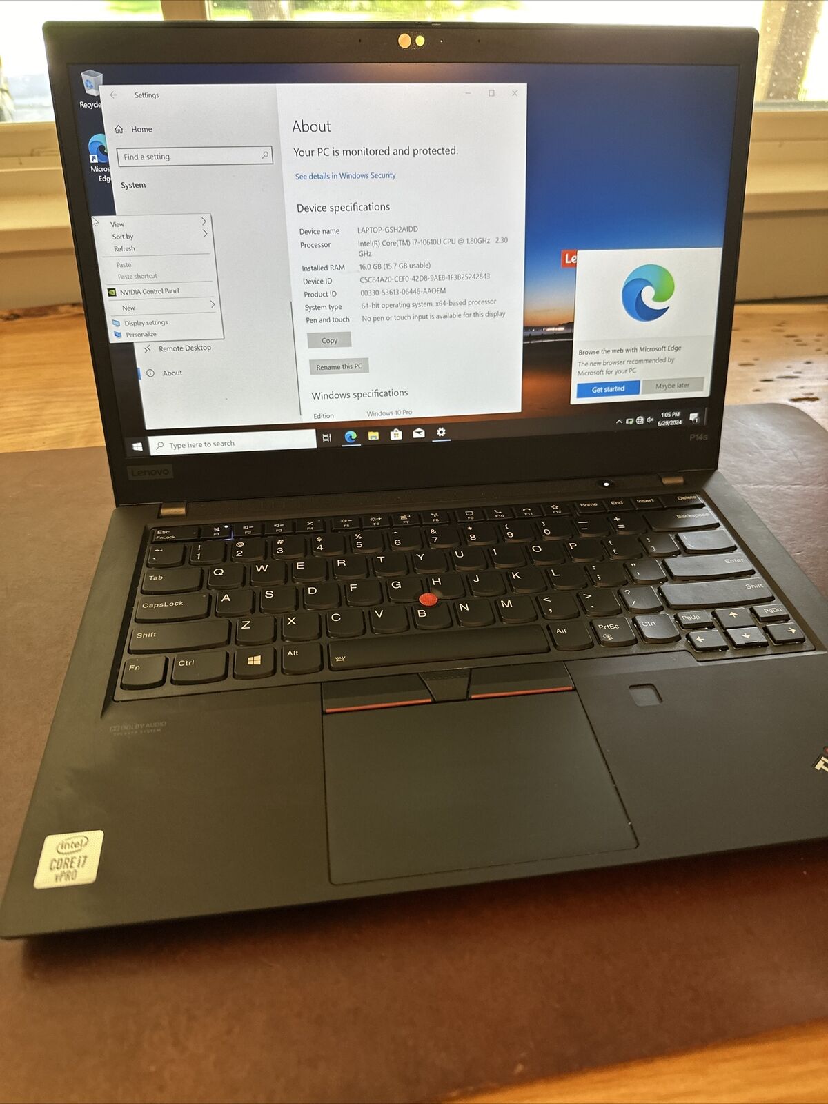 Lenovo ThinkPad P14s Gen 1 14