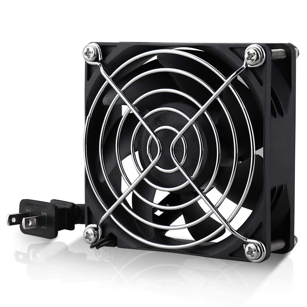 High-Performance 80mm Brushless Cooling Fan - 30% Less Power, 67,000 Hour Life