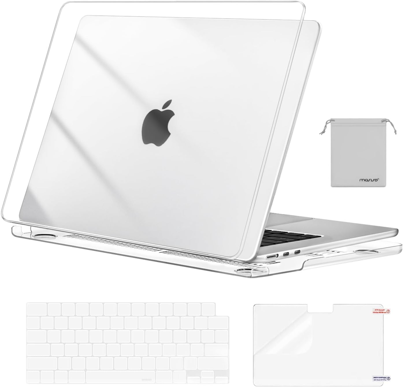Scratch-Resistant Case Compatible with Macbook Air 15 Inch M5 2026 M4