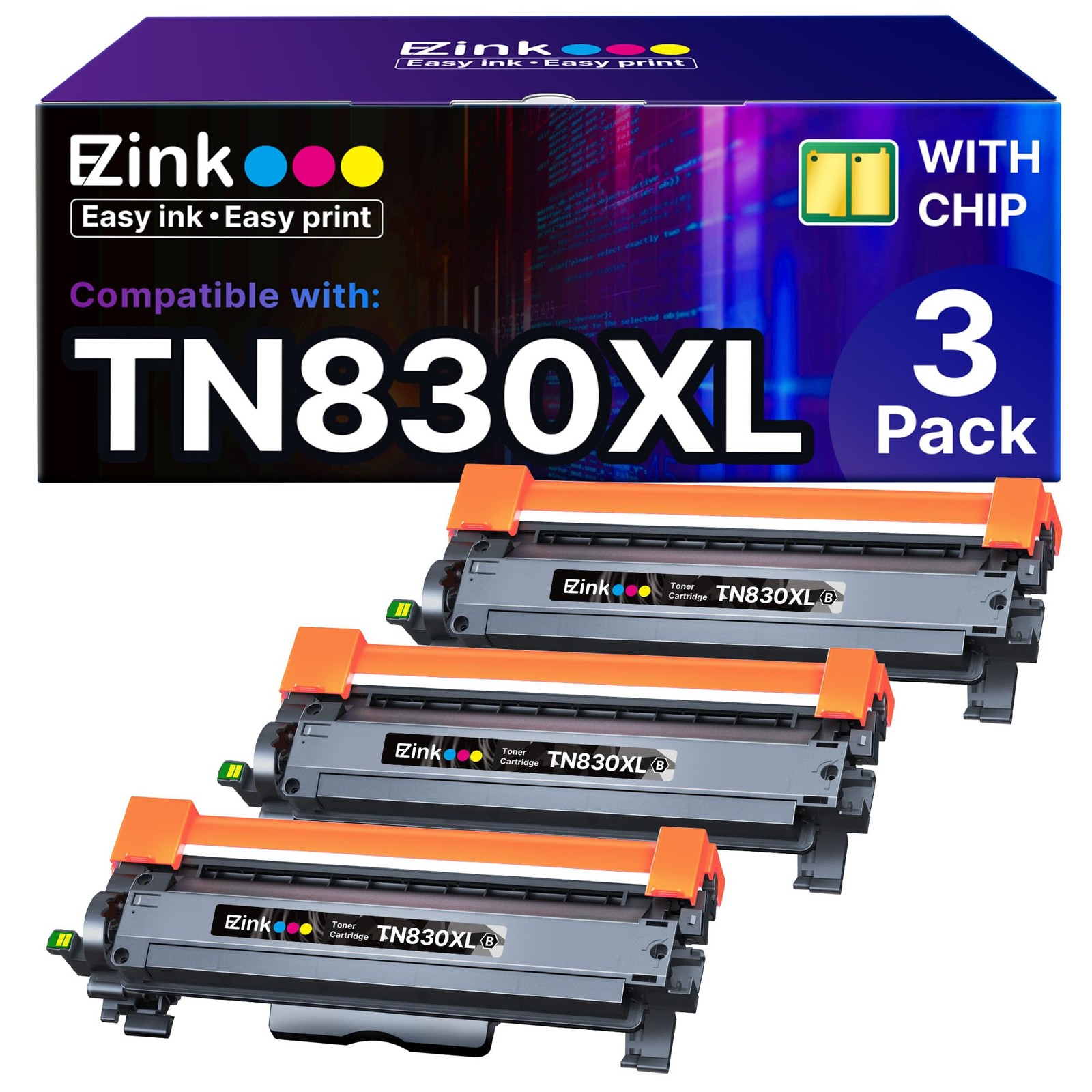 E Z Ink Compatible High Yield Tn830xl Toner Cartridge For Brother Printers