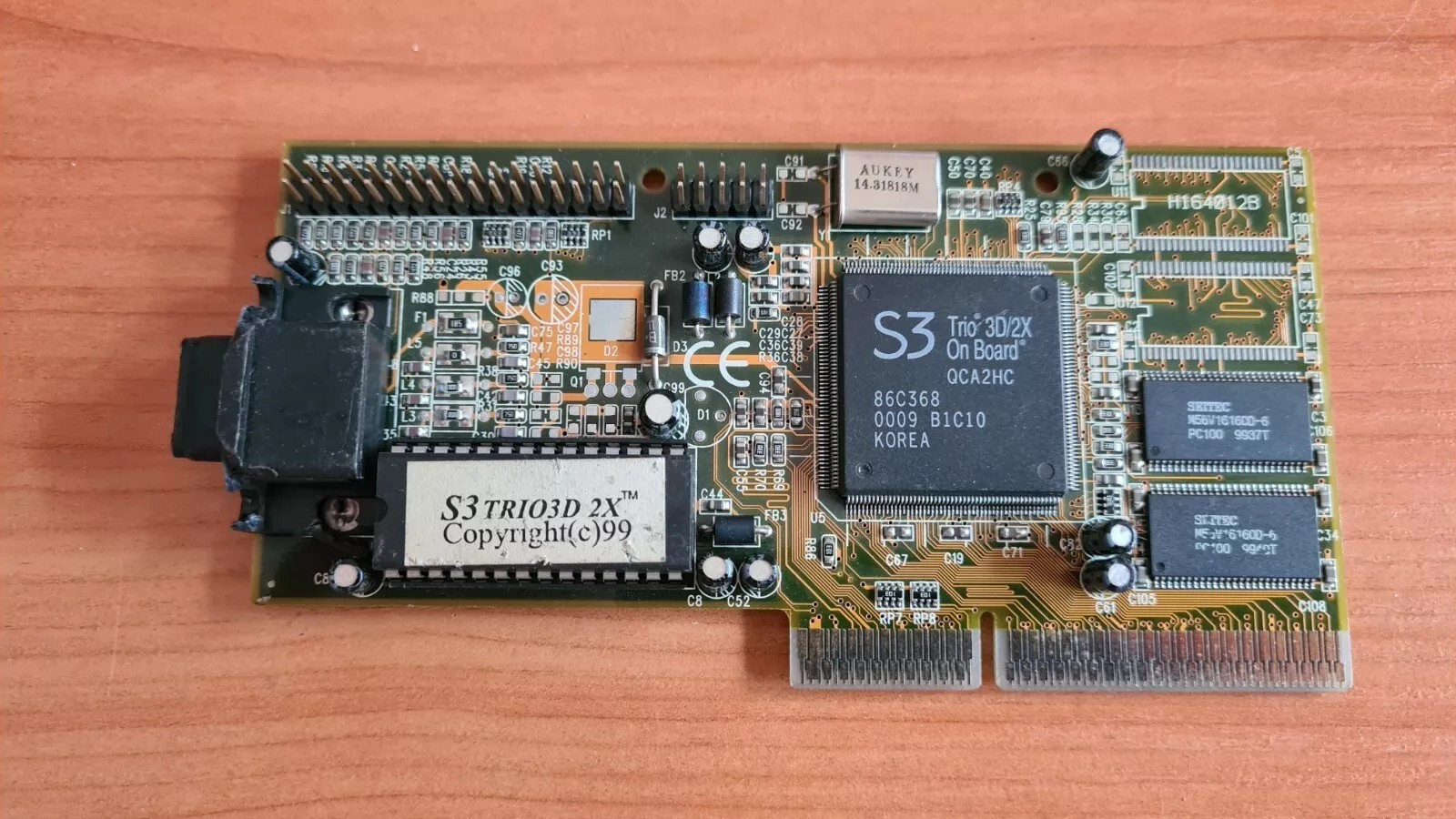 S3 Trio3D/2X 4MB QCA2HC 86C368  AGP Video Graphics Card From 486 Computer