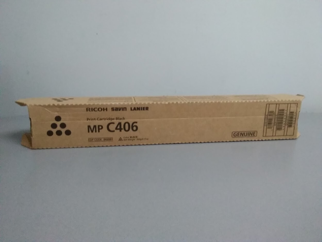 Ricoh Savin Lanier Black Toner Cartridge for MP C406, 842091