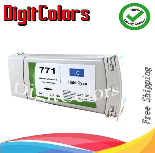 Remanufactured  HP 771 Light Cyan B6Y20A HP771 ink cartridge HP Designjet 6200 