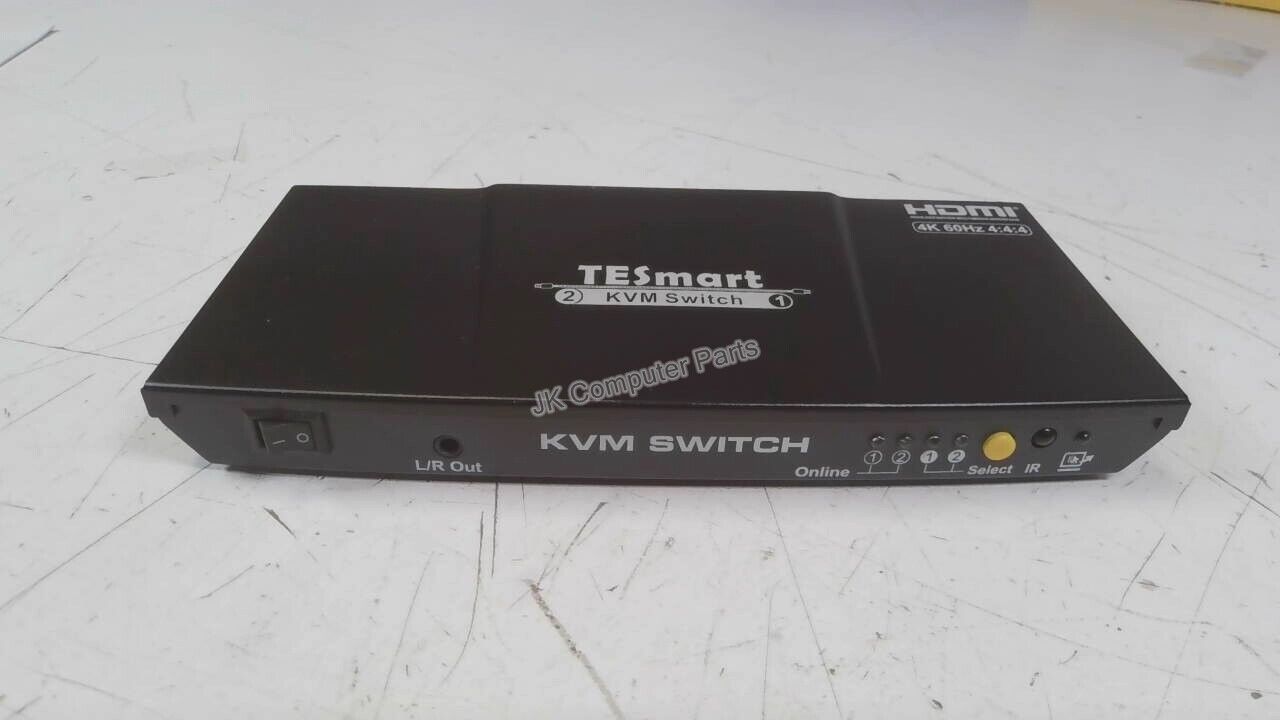 TESmart Single Monitor 2x1 HDMI KVM Switch 4K@60Hz HKS0201A1U