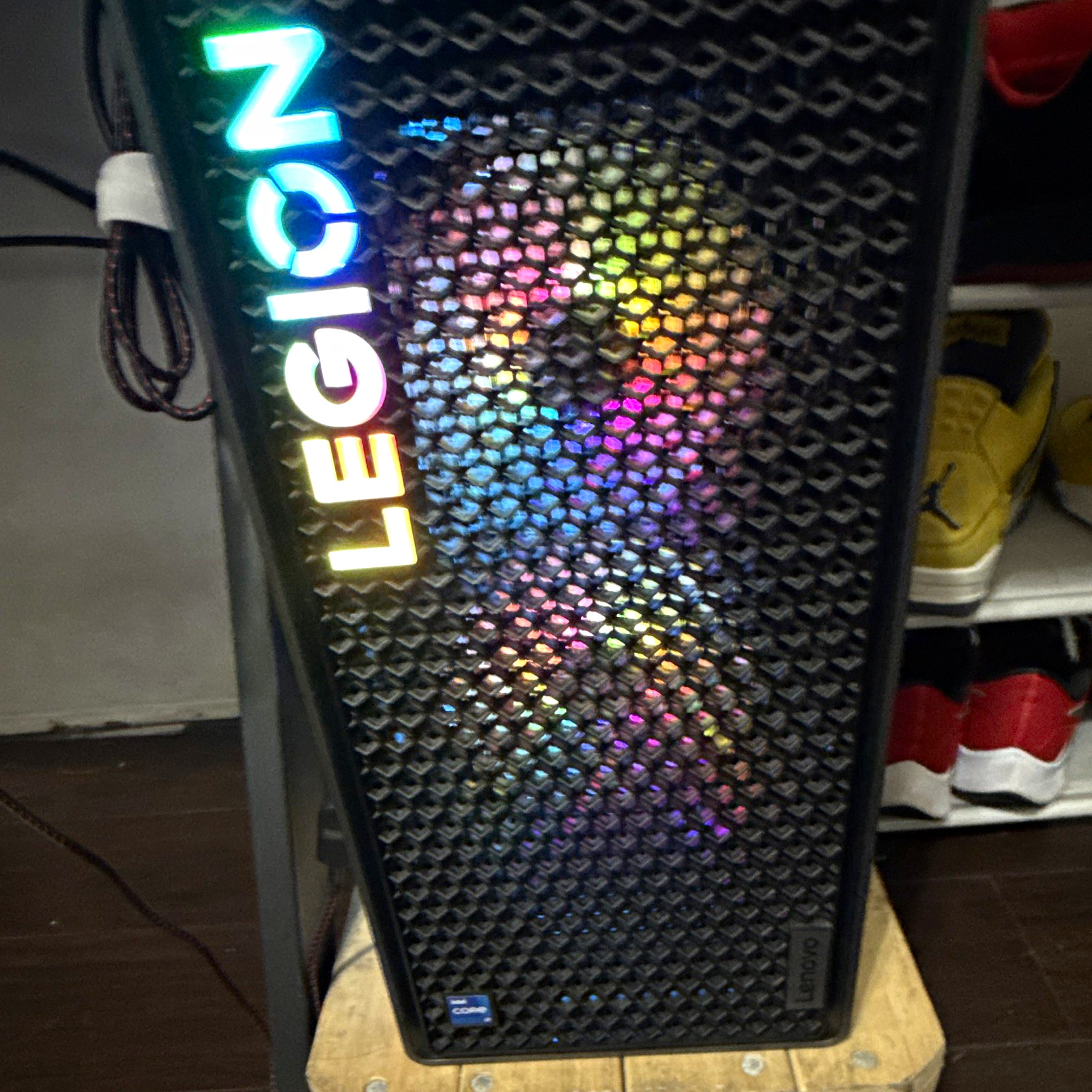 Lenovo Legion Series Gaming Desktop PC Tower, RGB Lighting, Black Color