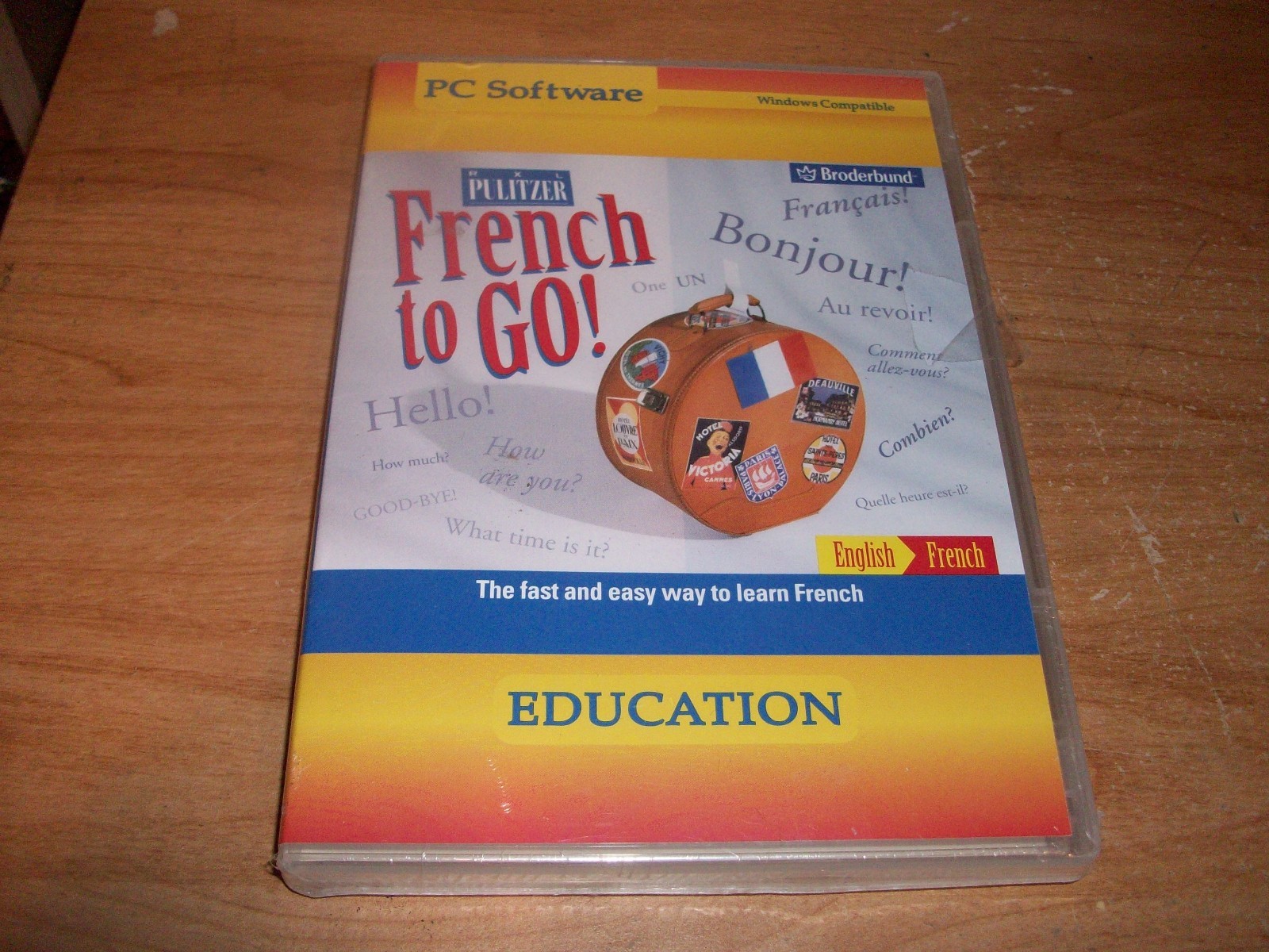 (2) American Heritage Children's Dictionary + Pulitzer French To Go CD ROM NEW