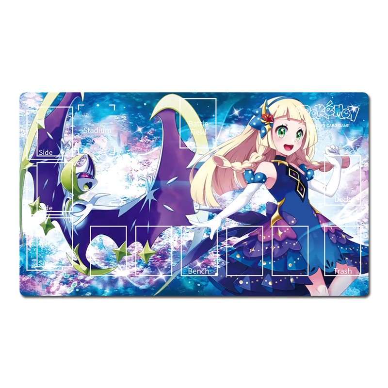 Pokemon Duel Playmat Lillie TCG CCG Gaming Pad Trading Card Game Mat Mousepad